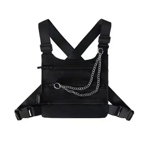 Japanese Brand Hip-hop Tactical Vest Bag Size ONE SIZE - 3 Thumbnail
