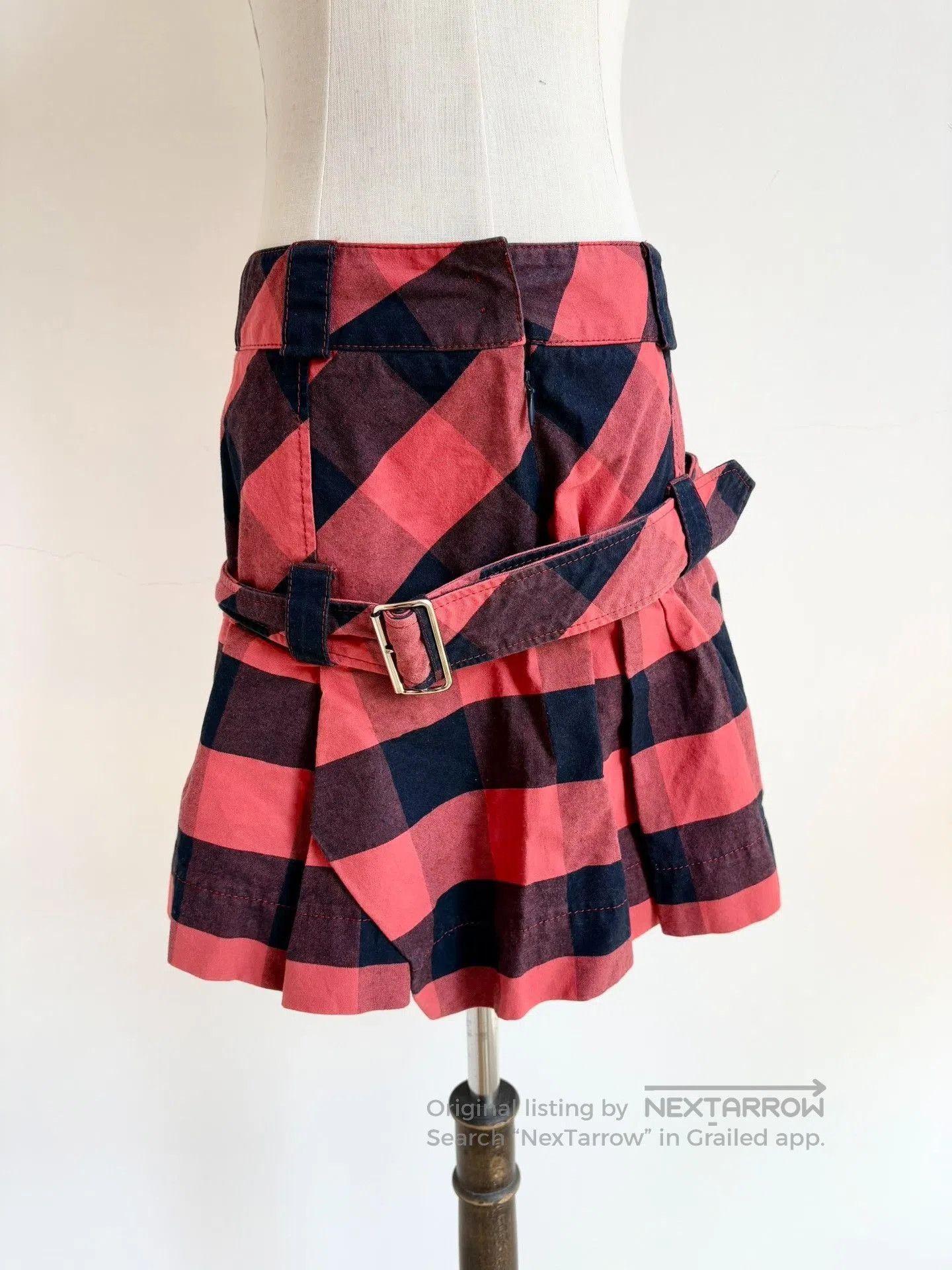 Vivienne Westwood Vivienne Westwood Vintage Red Plaid Buckle Skirt. Size 22" - 1 Thumbnail