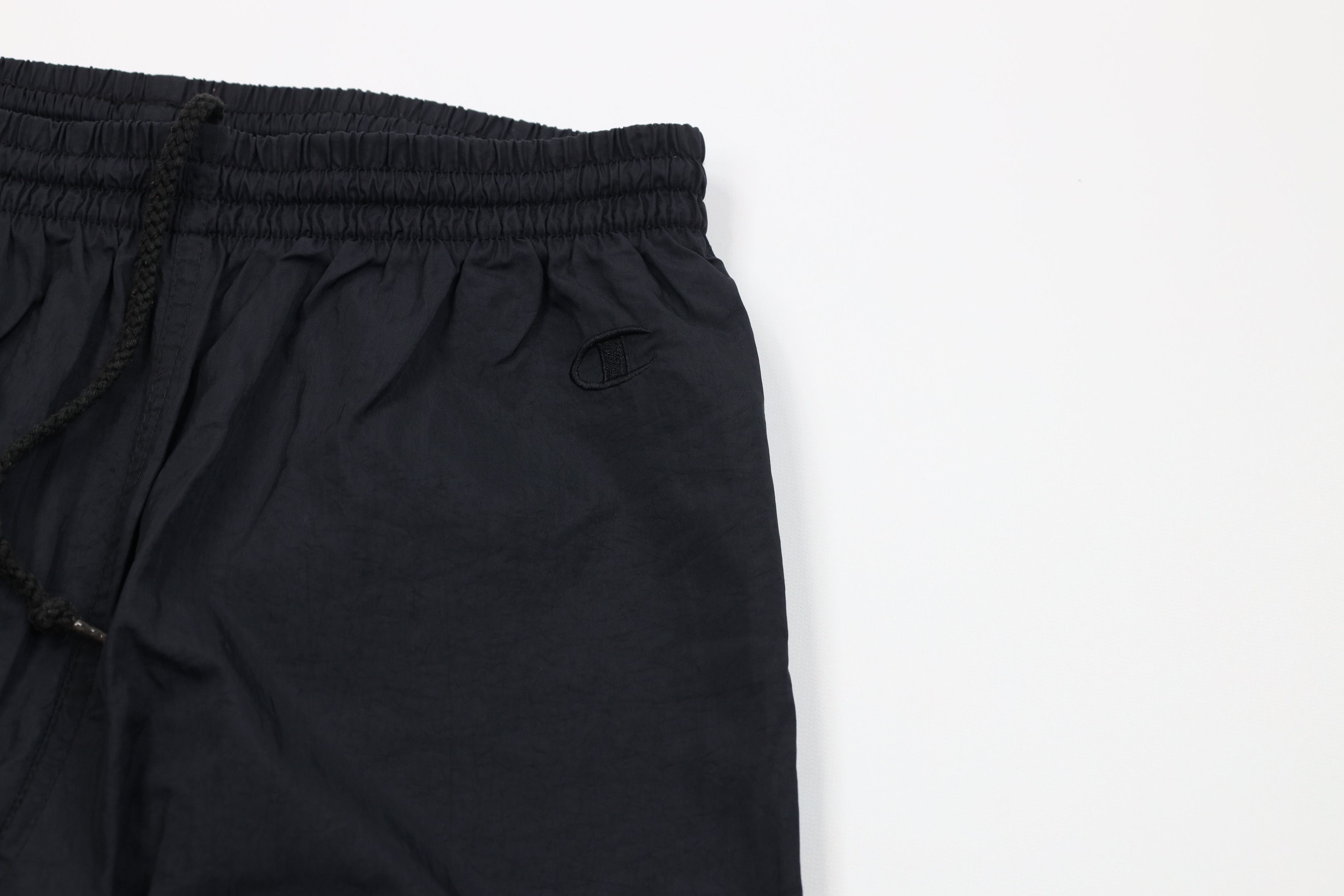 Champion Vintage 90s Champion Logo Windbreaker Joggers Pants Black Size US 32 / EU 48 - 6 Thumbnail