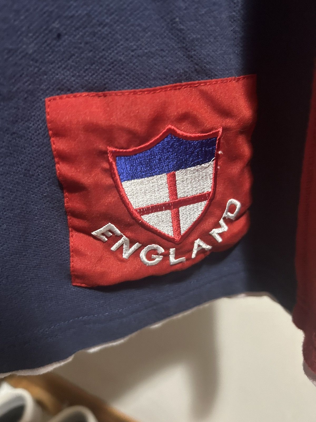 Polo Ralph Lauren × Rugby Ralph Lauren × Vintage England Rugby Shirt (Double Layered Size US L / EU 52-54 / 3 - 3 Thumbnail