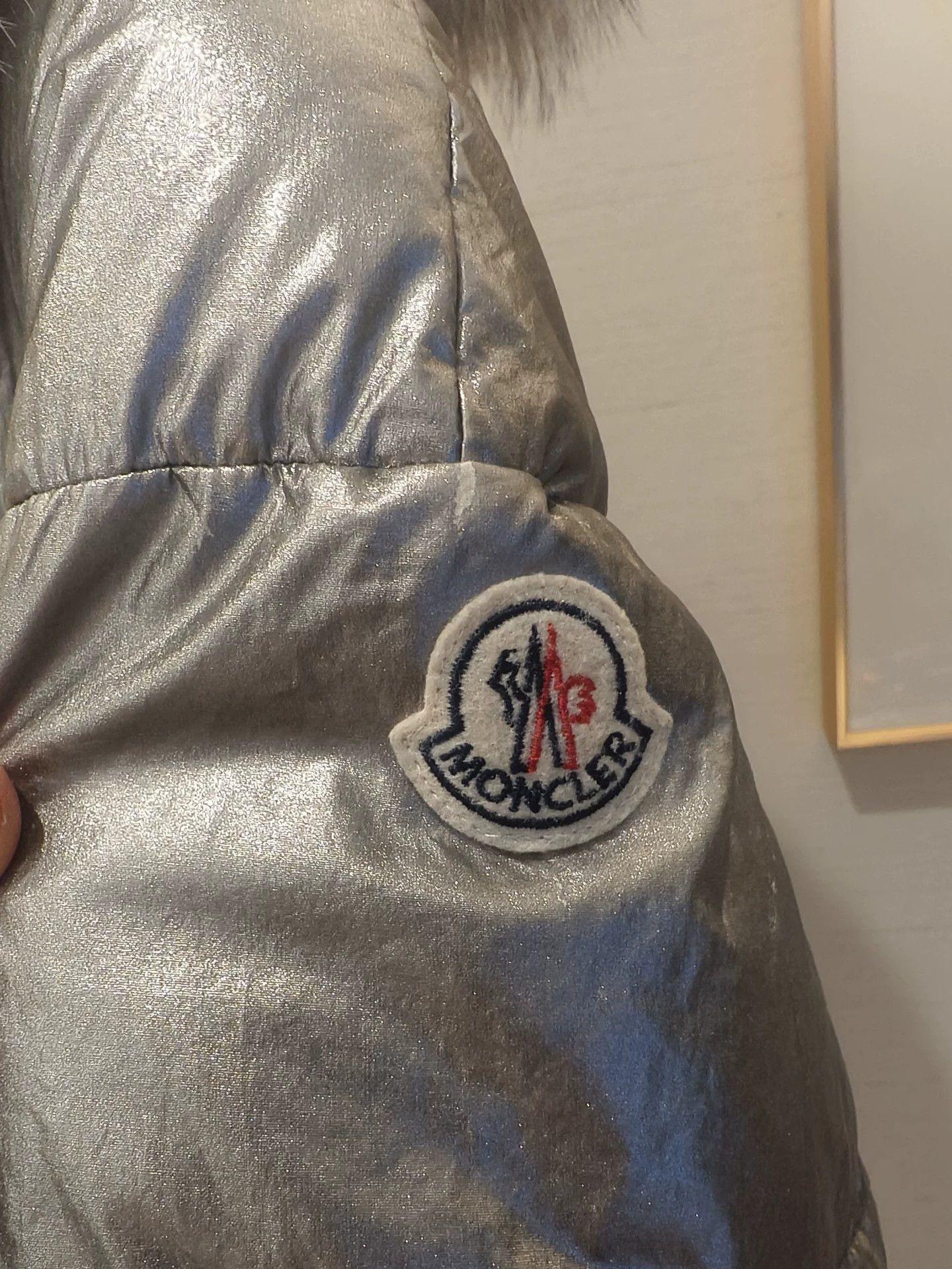 Moncler Moncler Silver Fox Fur Collar Down Coat Size 1 Size US S / EU 44-46 / 1 - 3 Thumbnail