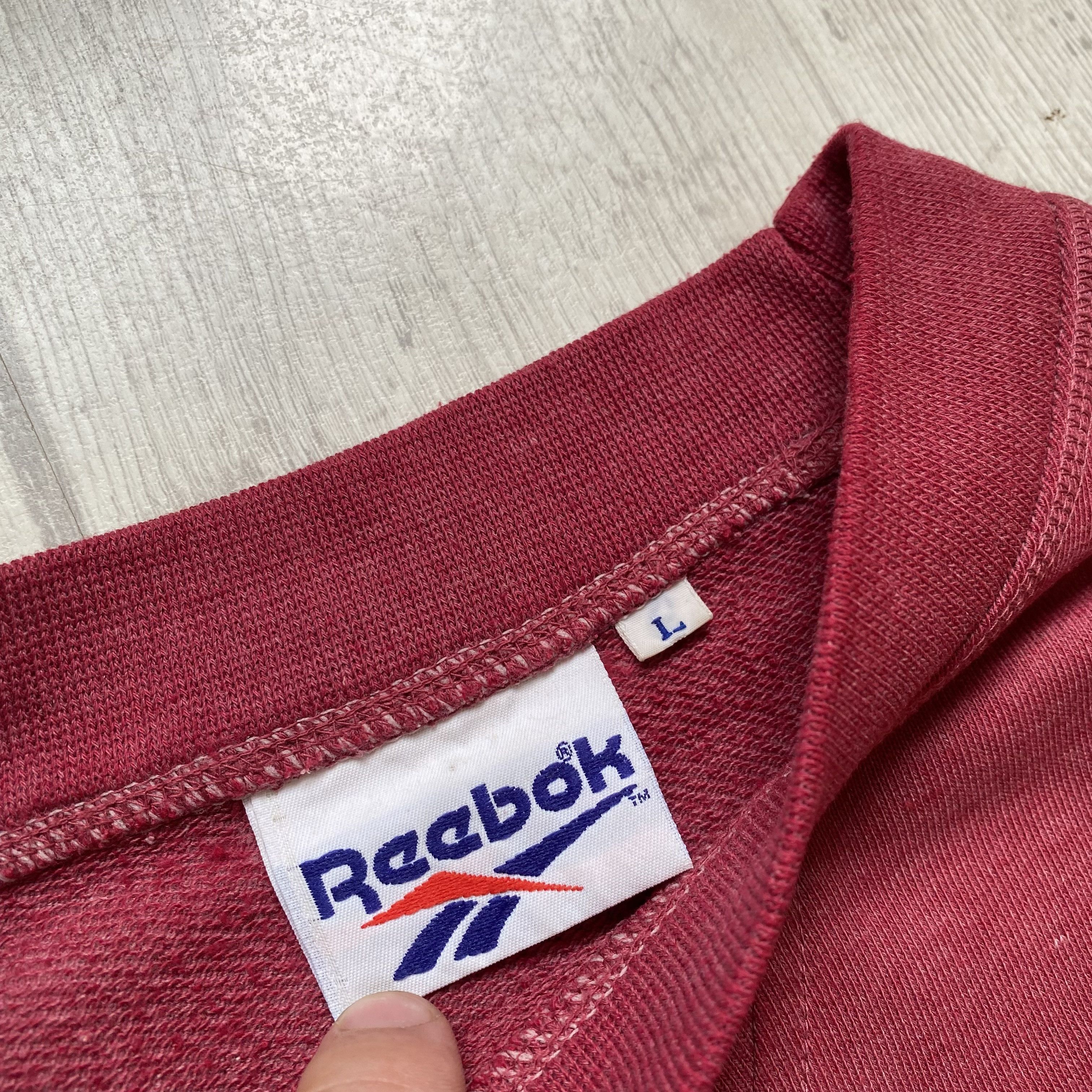 Reebok Vintage 80s Reebok heavy boxy tee sweat t-shirt Size US XL / EU 56 / 4 - 6 Thumbnail