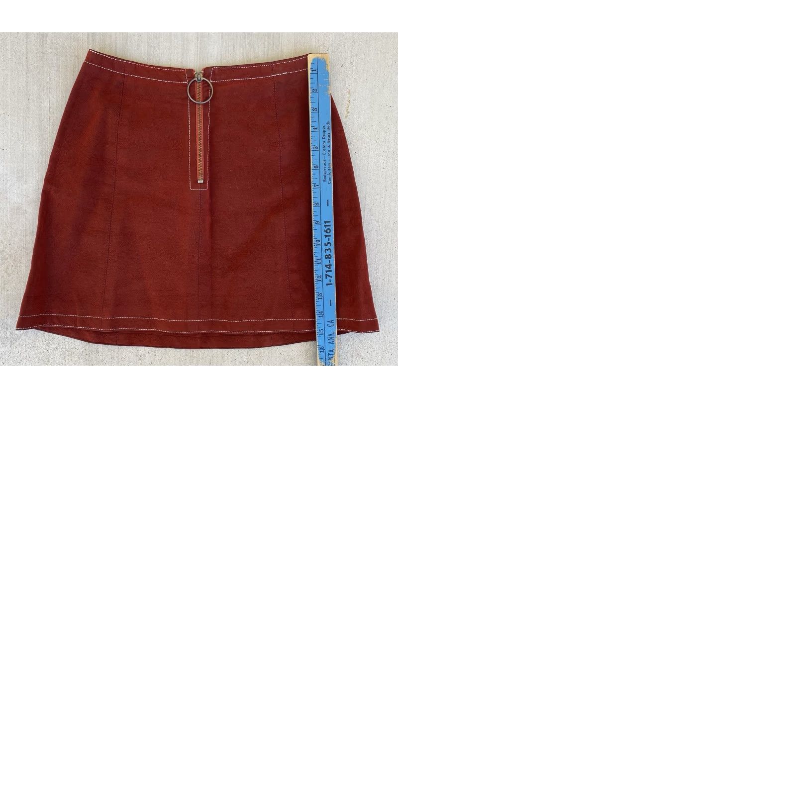 Vintage VINTAGE Rough Rider Napa Calif Mini Skirt Western Hippy Cowgirl Sz 5/6 Brown Cotton Blend 1970s Mens Womens Girls? Size 28" / US 6 / IT 42 - 12 Thumbnail