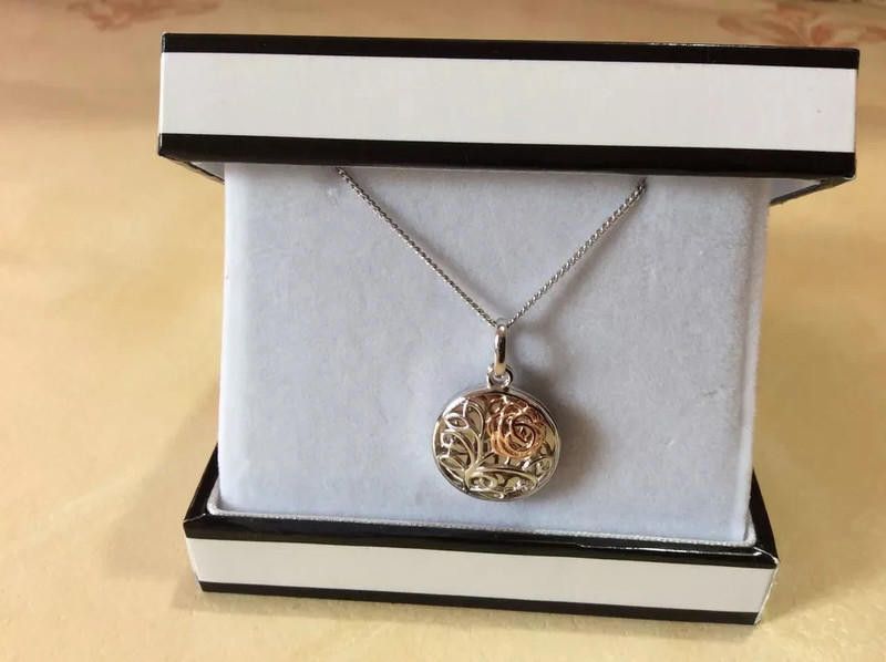 Designer Keepsafe tree Neckalce Stainless Steel /9Ct gold Size ONE SIZE - 2 Thumbnail