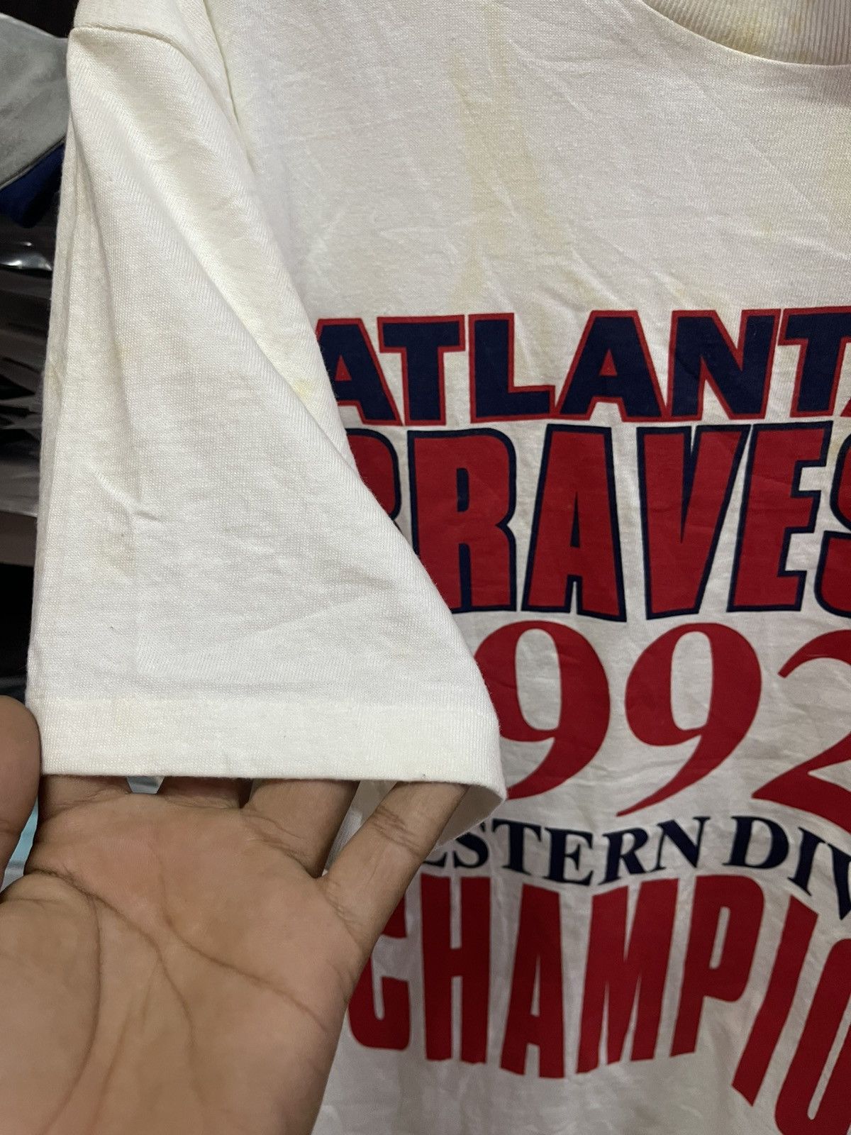 Vintage Vintage 90's MLB Atlanta Braves Very Rare🔥🔥🔥 Size US L / EU 52-54 / 3 - 6 Thumbnail