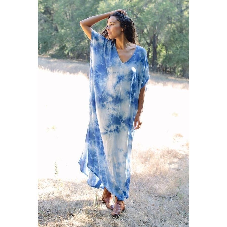 Rachel Pally New Rachel Pally Tie Dye Rae Dress Maxi Caftan $298 SMALL Size S / US 4 / IT 40 - 3 Thumbnail