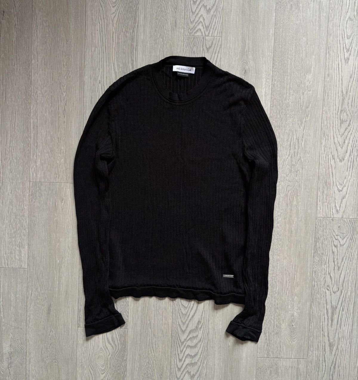 Versace × Vintage Avantgarde Versace Cotton Long Sleeve Black Size US M / EU 48-50 / 2 - 1 Thumbnail