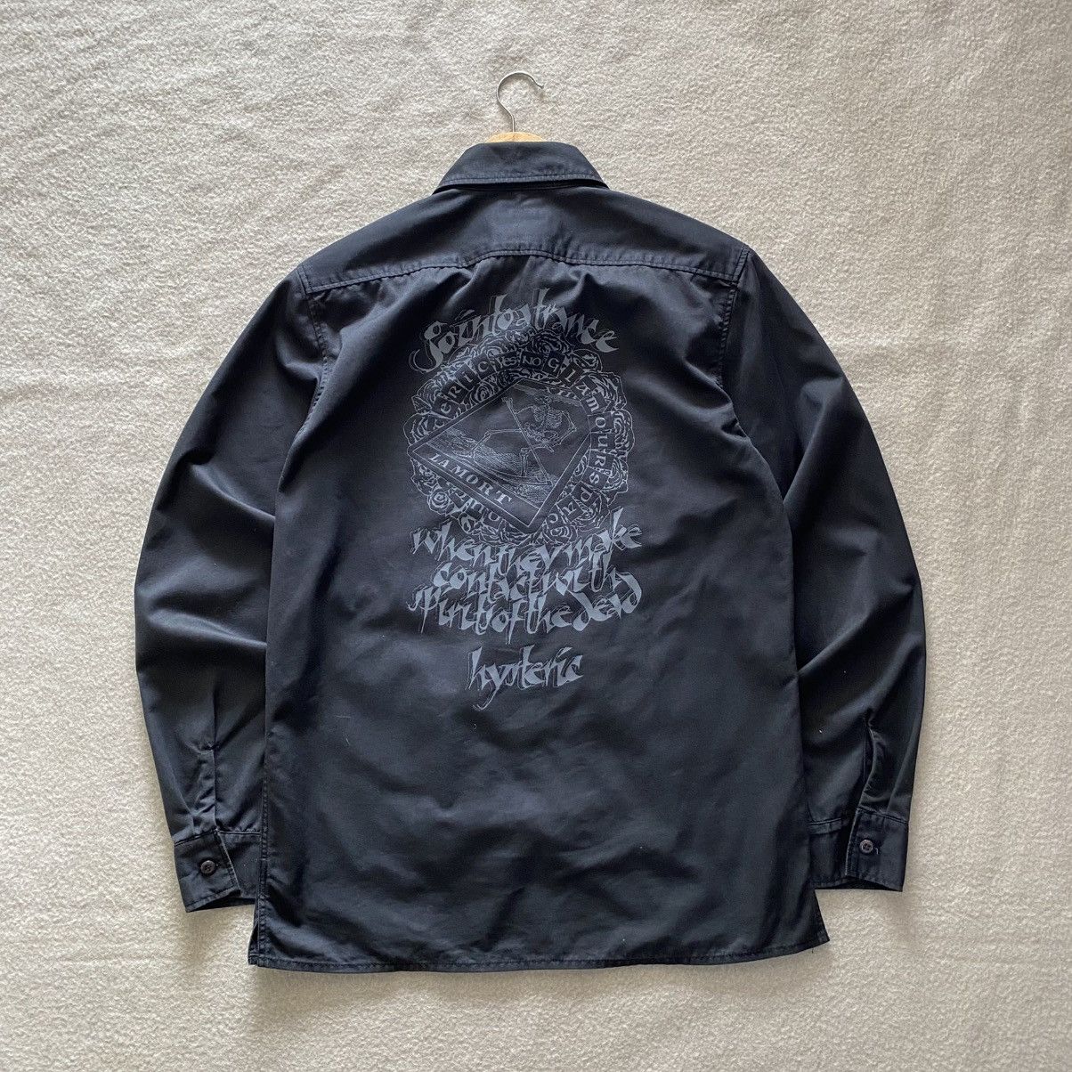 Hysteric Glamour × Japanese Brand × Vintage Vintage Hysteric Glamour X La Mart Print Logo Button Shiry Size US L / EU 52-54 / 3 - 1 Thumbnail
