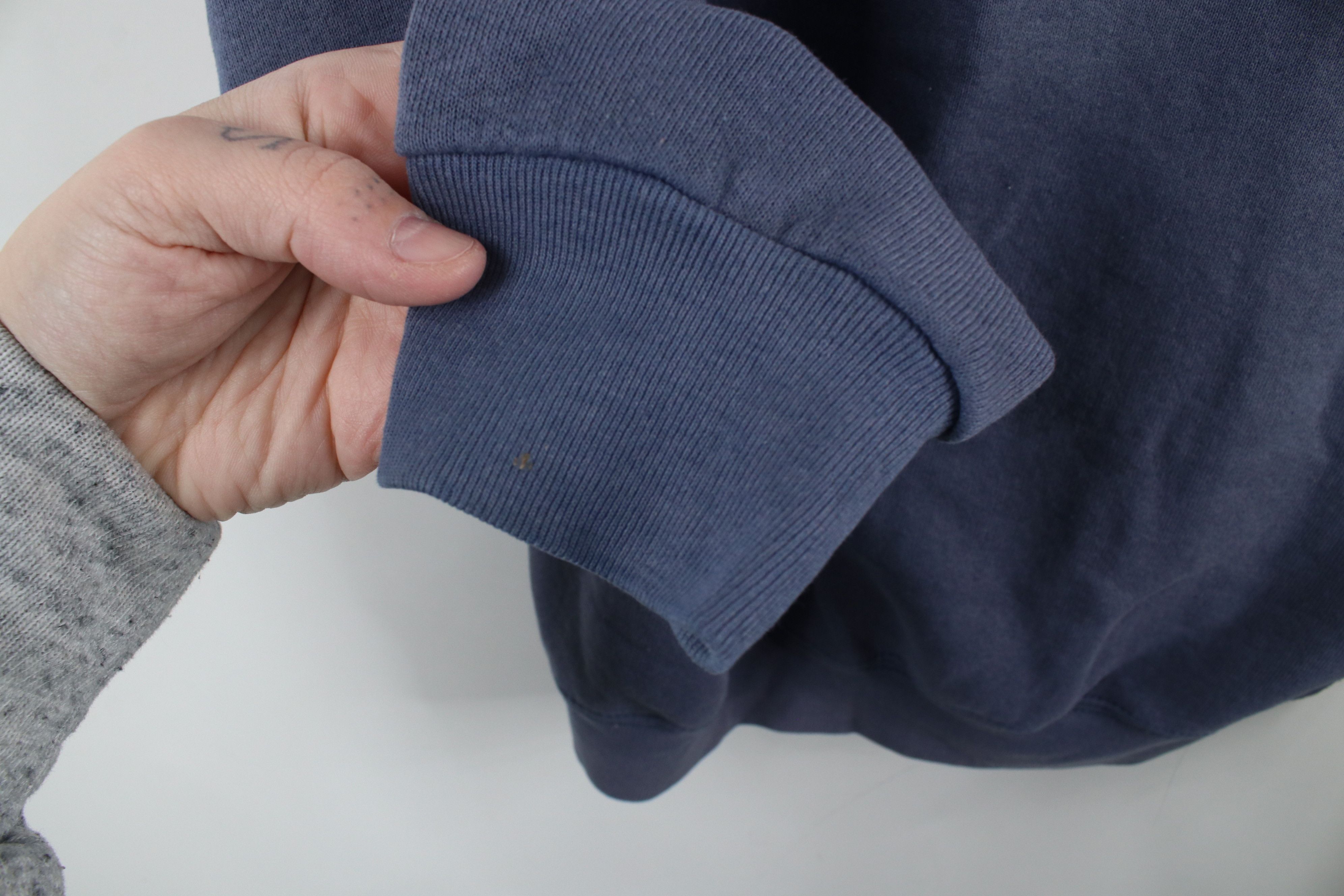 Vintage Vintage 90s Old Navy Spell Out Crewneck Sweatshirt Blue Size M / US 6-8 / IT 42-44 - 7 Thumbnail
