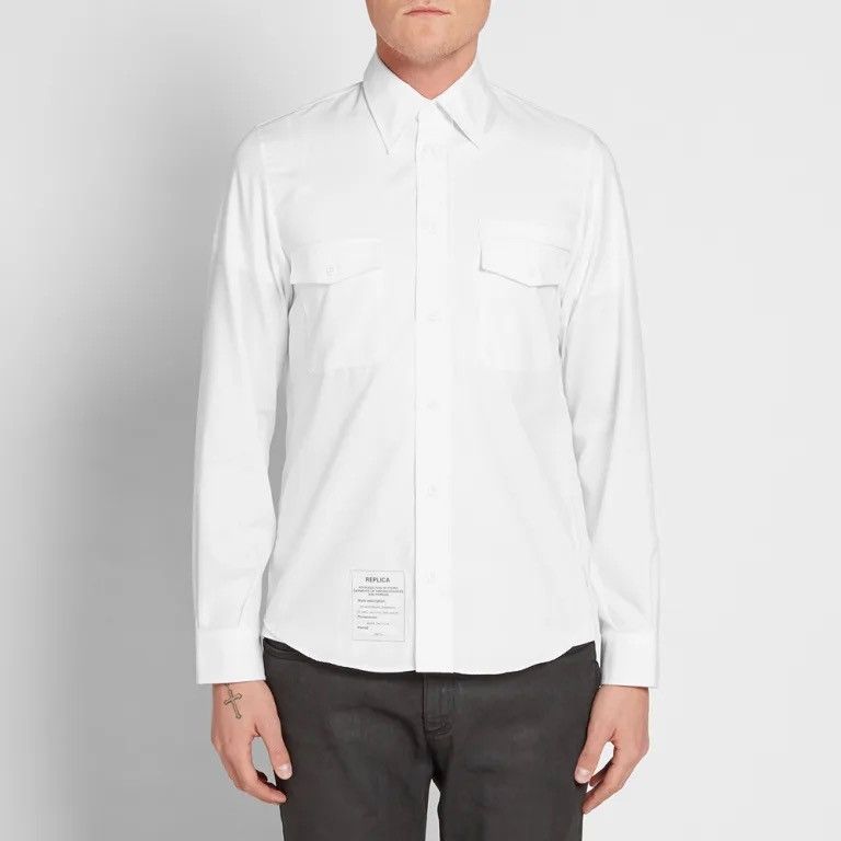 Maison Margiela Maison Margiela US Navy Utility Work Shirt Size US L / EU 52-54 / 3 - 2 Thumbnail