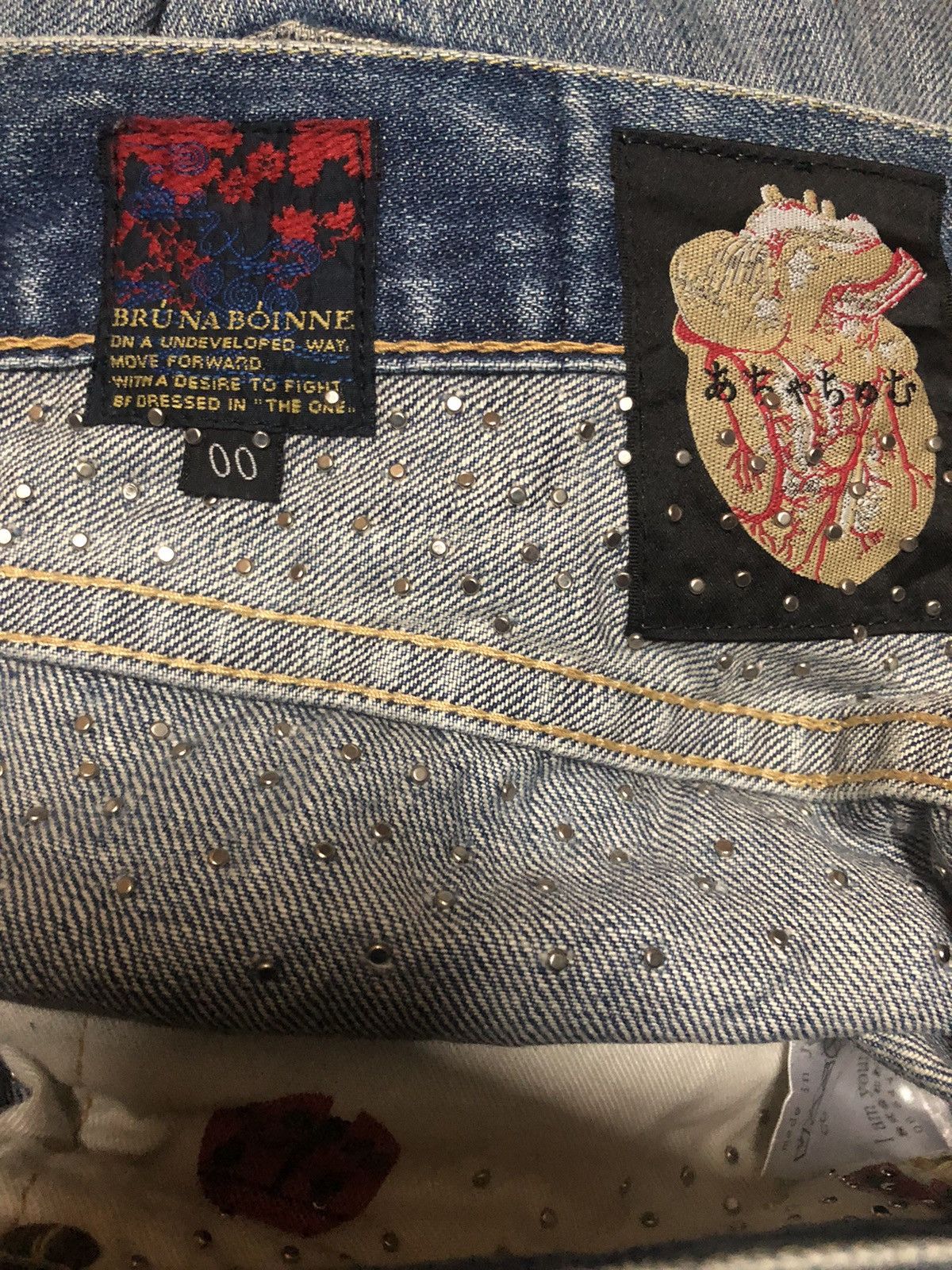 If Six Was Nine × Japanese Brand × Le Grande Bleu (L.G.B.) Bruna Buino Pearl Denim Pants Size US 28 / EU 44 - 5 Thumbnail