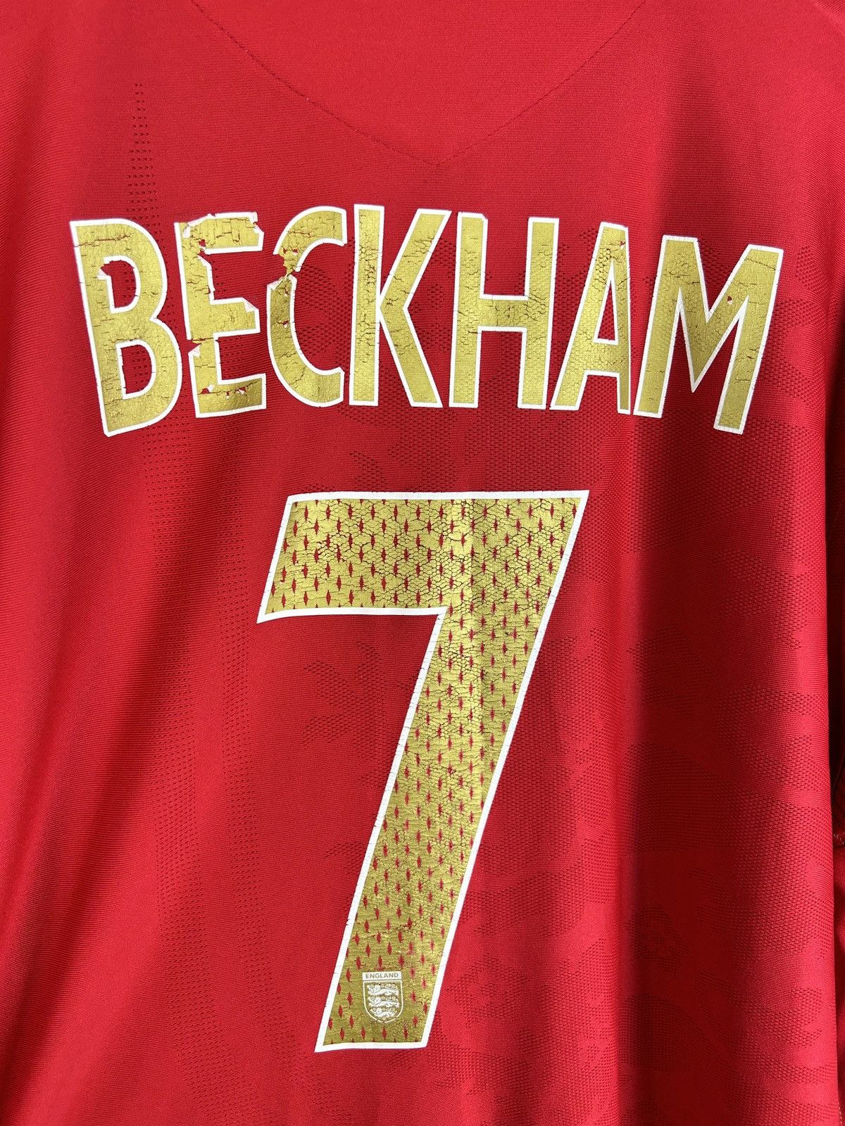 Umbro 00s Umbro England 2006/08 #7 Beckham Soccer Jersey Red XXL Size US XXL / EU 58 / 5 - 6 Thumbnail