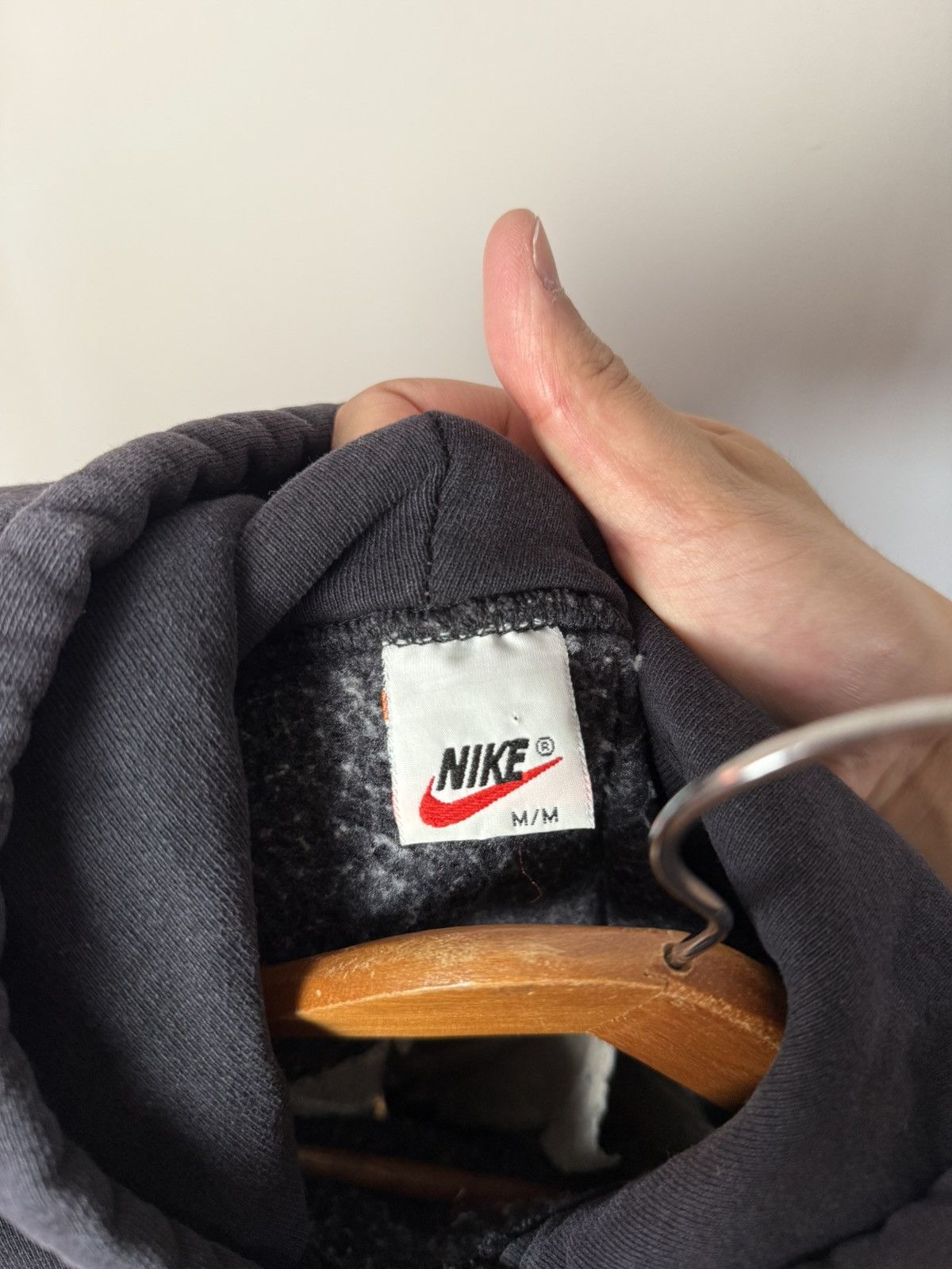 Nike Vintage Nike Mid Check Spellout Hoodie Size US M / EU 48-50 / 2 - 4 Thumbnail