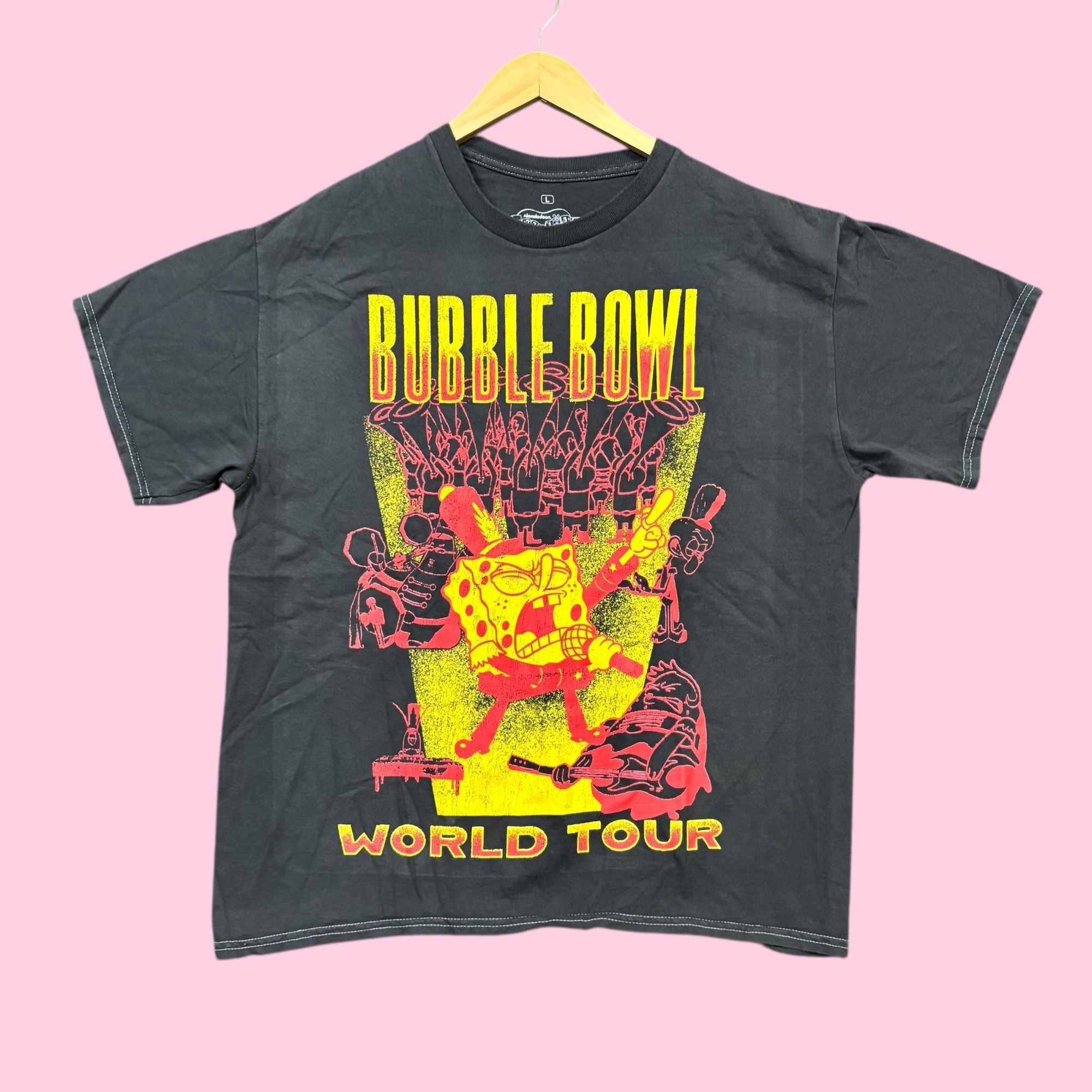 Nickelodeon SpongeBob SquarePants Bubble Bowl World Tour Tee L Size US L / EU 52-54 / 3 - 1 Thumbnail