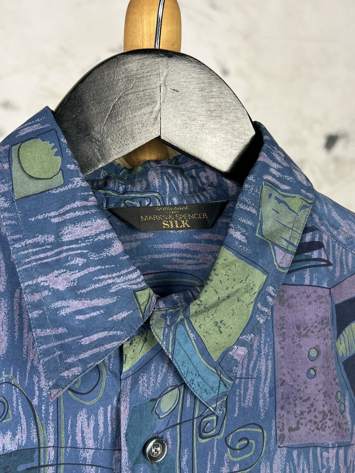 Marks & Spencer Vintage Marks & Spencer Silk Shirt Size L - XL Size US L / EU 52-54 / 3 - 4 Thumbnail