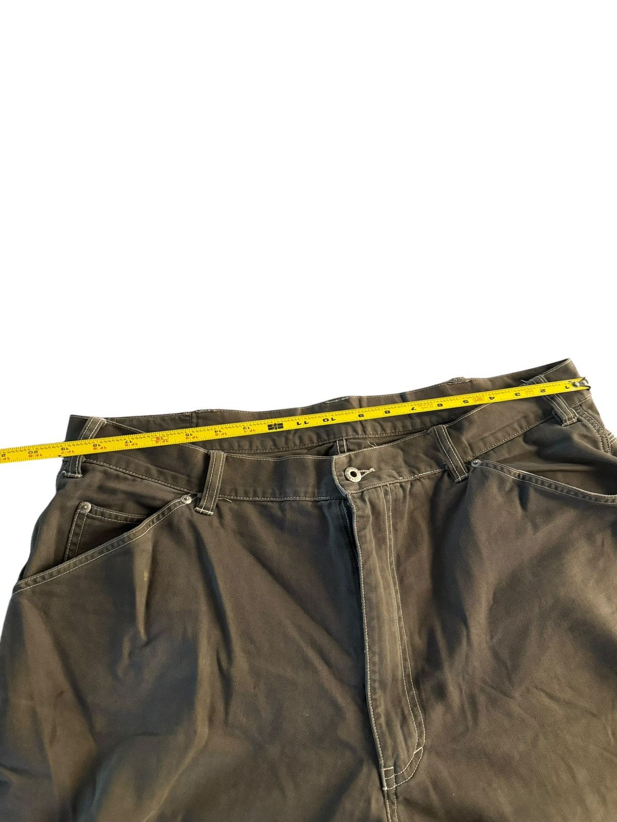 Gap Vintage Gap Blue Jeans Brand Olive Green Shorts 36-38” Size US 37 - 4 Thumbnail