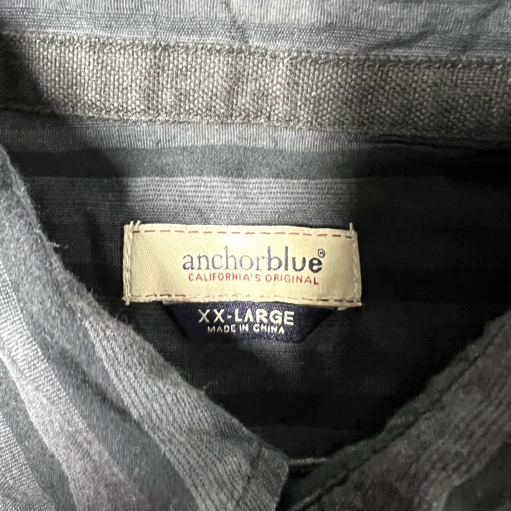 Anchor Blue VINTAGE Anchor Blue Men’s Button-Up Shirt XXL Black Striped Short Sleeve Casual Button-Up Shirt Size US XXL / EU 58 / 5 - 7 Thumbnail