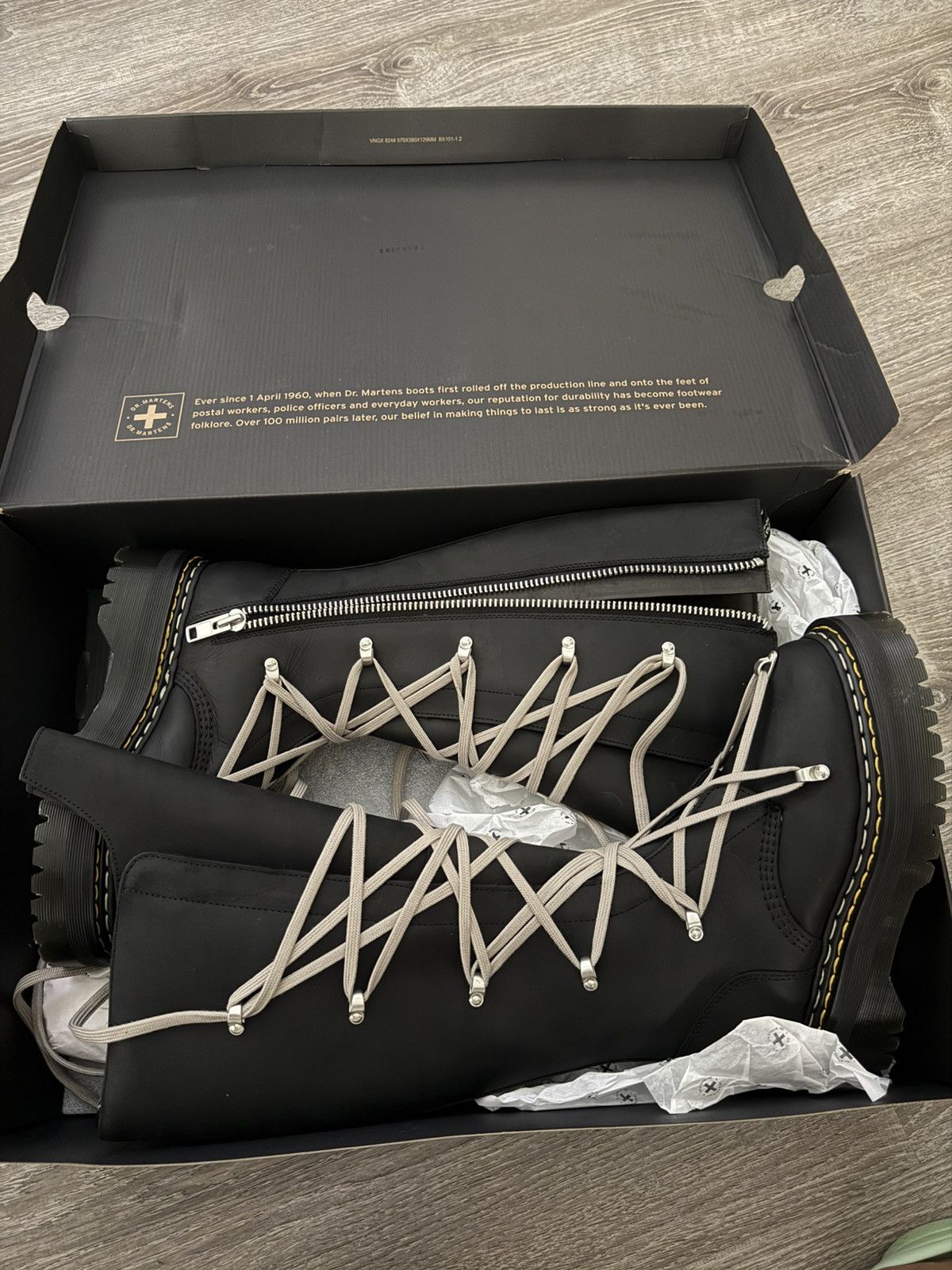 Dr. Martens × Rick Owens Rick Owen Pentalace Boot Size US 7 / IT 37 - 2 Thumbnail