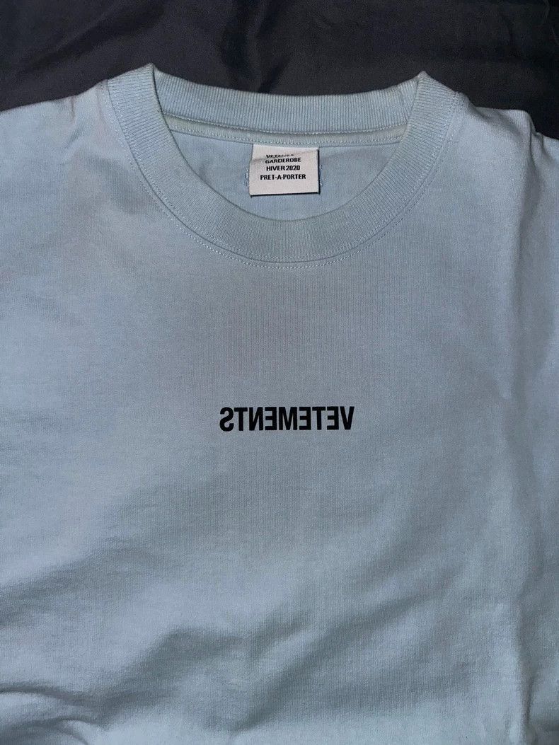 Vetements Vetements Haze blue short-sleeve 2020 model Size US L / EU 52-54 / 3 - 3 Thumbnail