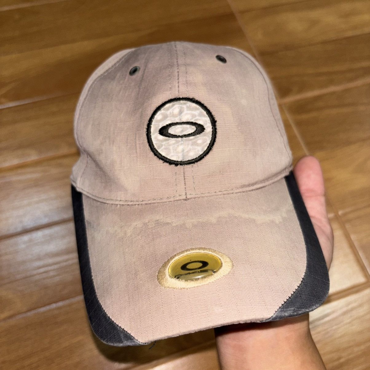 Oakley × Vintage Vintage ΟaκΙey Sun Fade Strapback Hat Size ONE SIZE - 5 Thumbnail