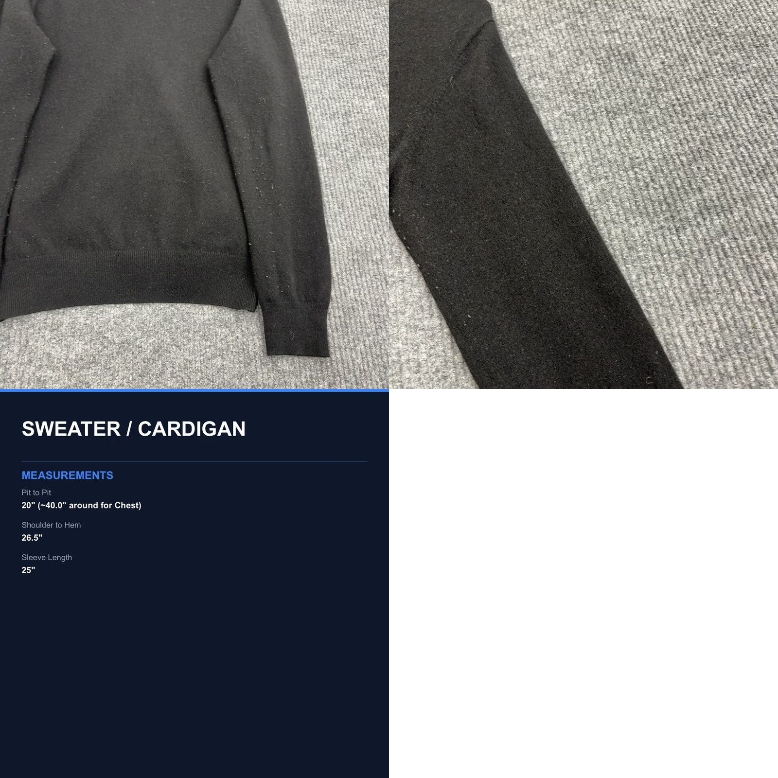 Vintage VINTAGE? No. State Cashmere Cardigan Mens M Black V-Neck Button Up Luxury Cardigan Mens Regular M Black Cashmere Classic Knit Finishing? Size US M / EU 48-50 / 2 - 8 Thumbnail