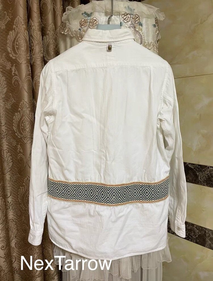 Visvim VISVIM Knitted Pattern Splicing Long Sleeve Shirt Size US M / EU 48-50 / 2 - 2 Thumbnail