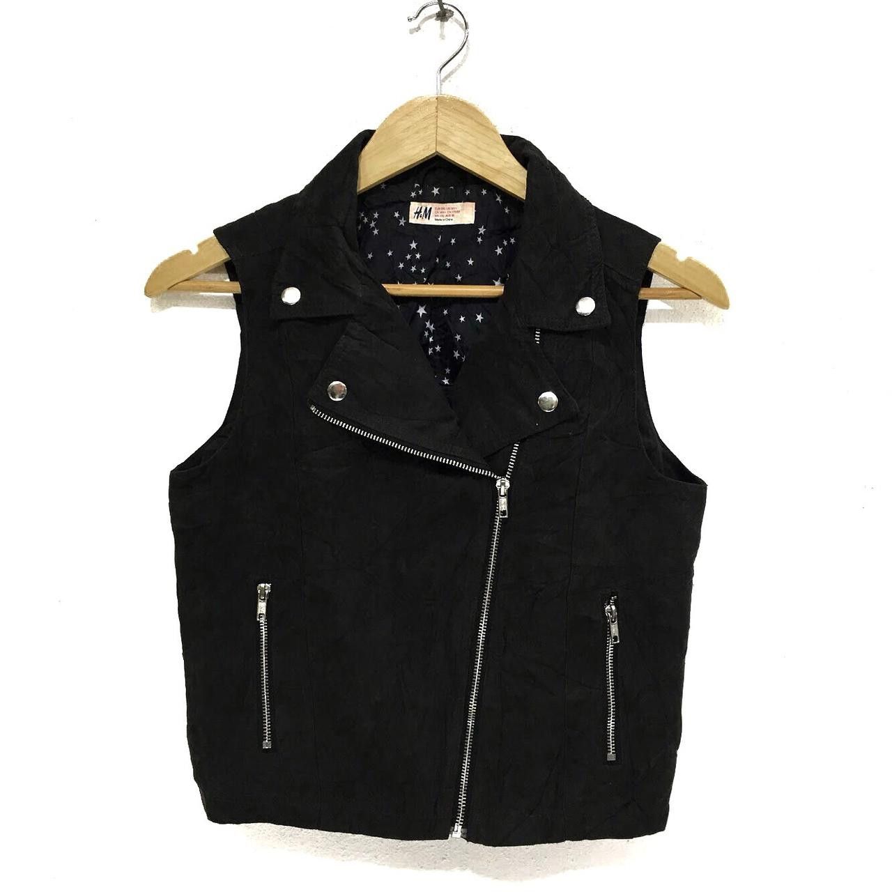 H&M H&M Star Logo Running Gym Active Black Vest Jacket Size S / US 4 / IT 40 - 1 Thumbnail