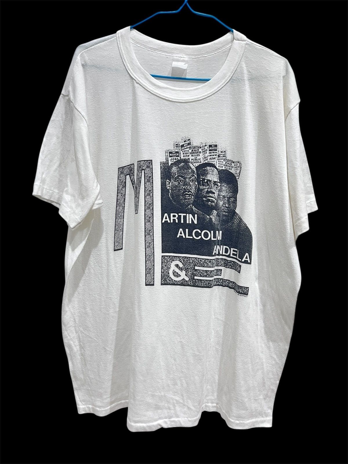 Vintage Vintage 90s Malcolm X MLK Nelson Mandela black history XL Size US XL / EU 56 / 4 - 2 Thumbnail
