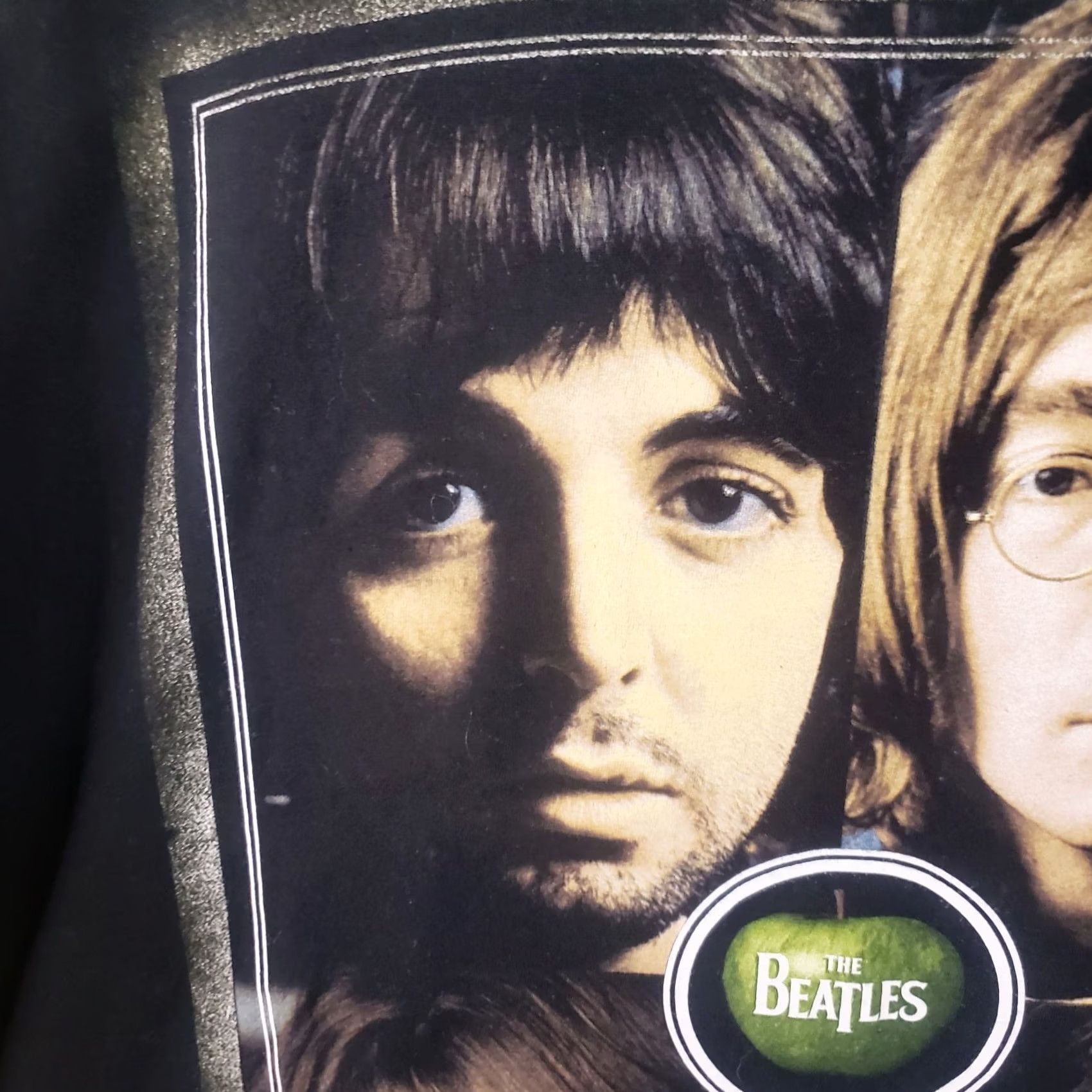 Vintage The Beatles Mens XL Black Shirt Graphic Print Crew Neck Size US XL / EU 56 / 4 - 5 Thumbnail