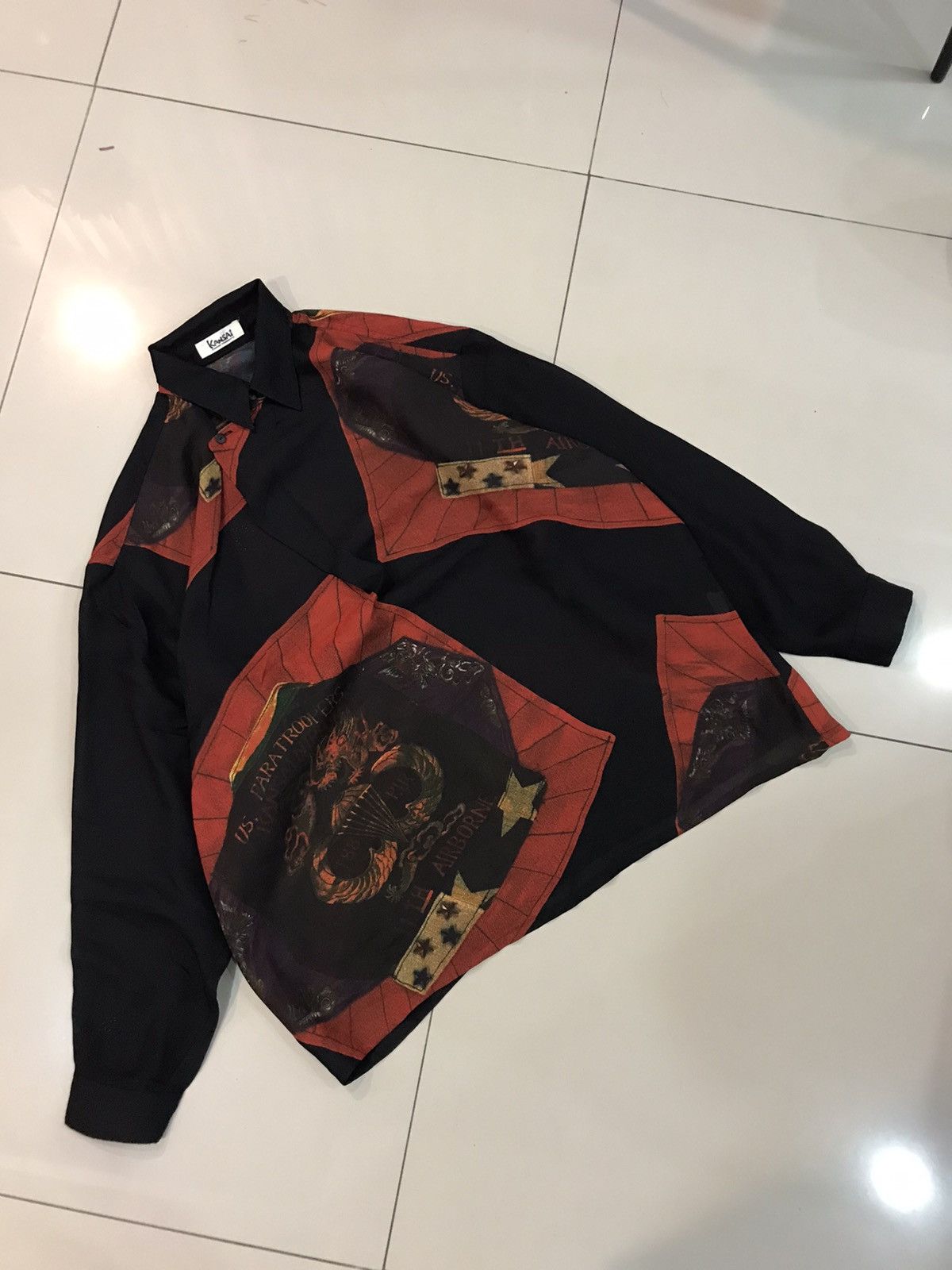 Kansai Yamamoto Veryrare🔥Kansai Yamamoto Dragon Us. paratroopers Printed Size US L / EU 52-54 / 3 - 6 Thumbnail