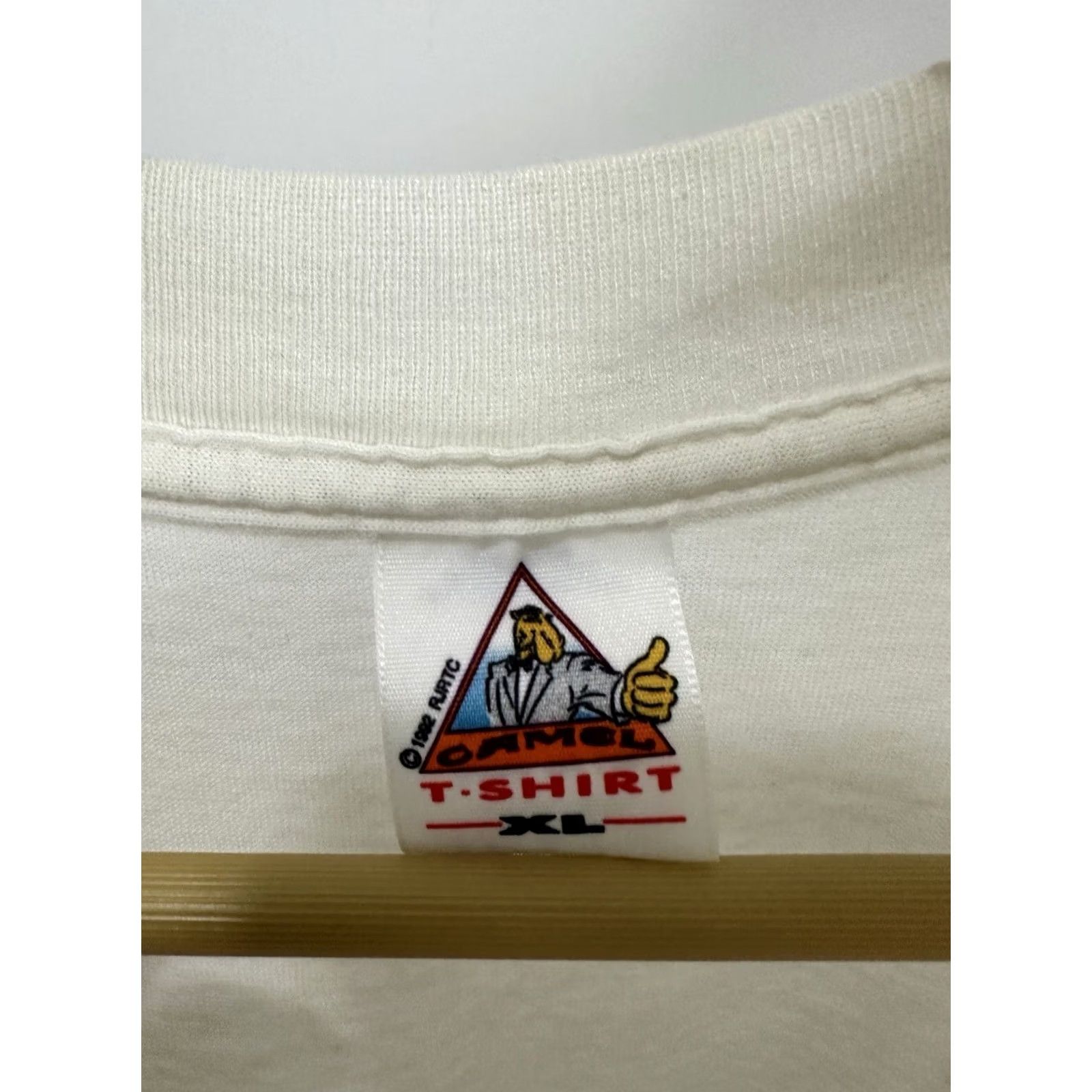 Camel VTG Camel F1 Nissan Grand Prix Ohio Pocket T-Shirt XL White Men Short Sleeve 90s Smoking Worn Paper Thin Vintage Size US XL / EU 56 / 4 - 3 Thumbnail