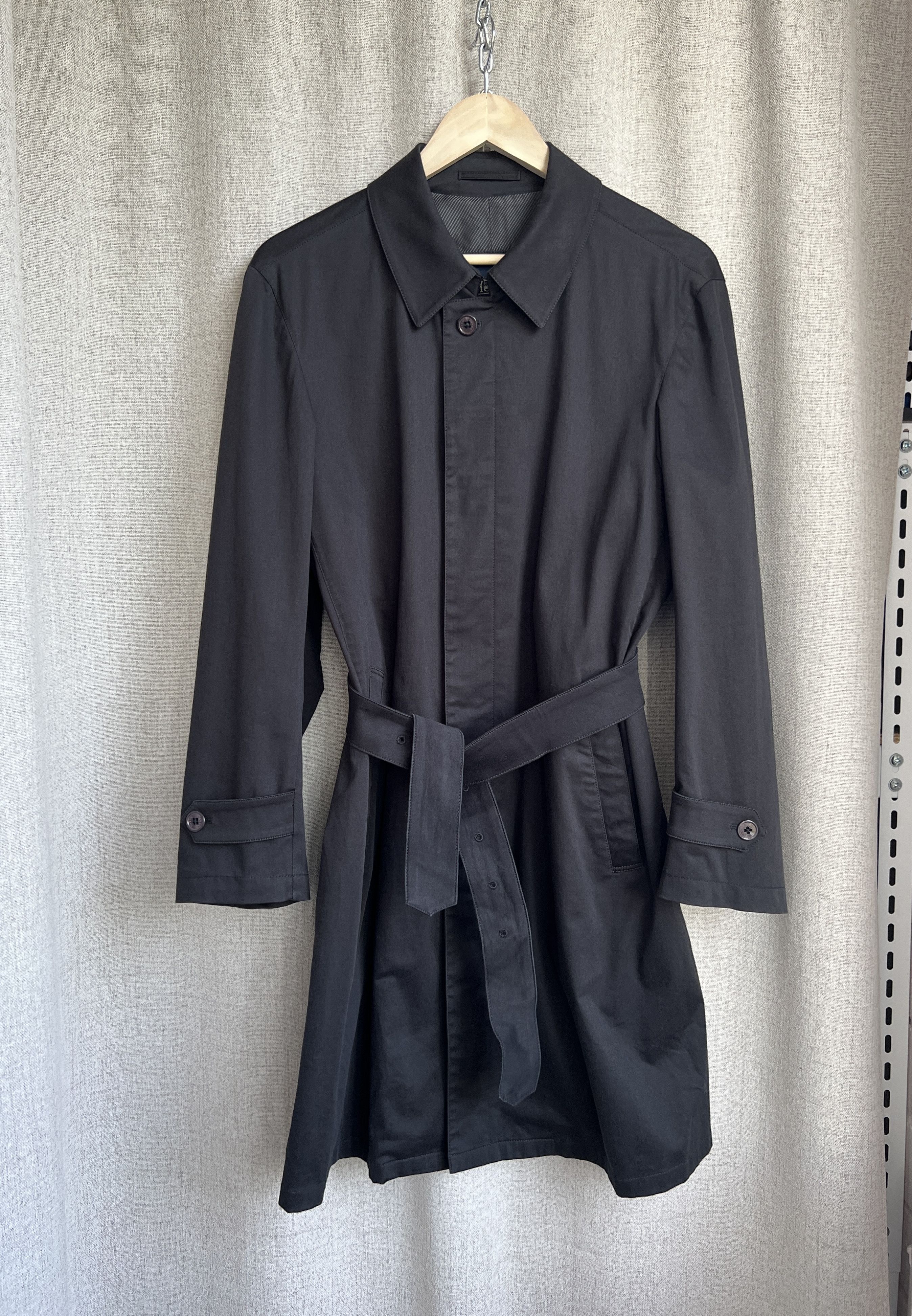 Herno Vintage Herno Black Belted Coat Jacket Size US M / EU 48-50 / 2 - 3 Thumbnail