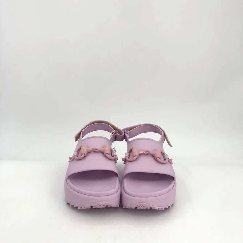 Gucci Gucci Purple Thick Sole Casual Sandals-2506 Size US 8 / IT 38 - 3 Thumbnail
