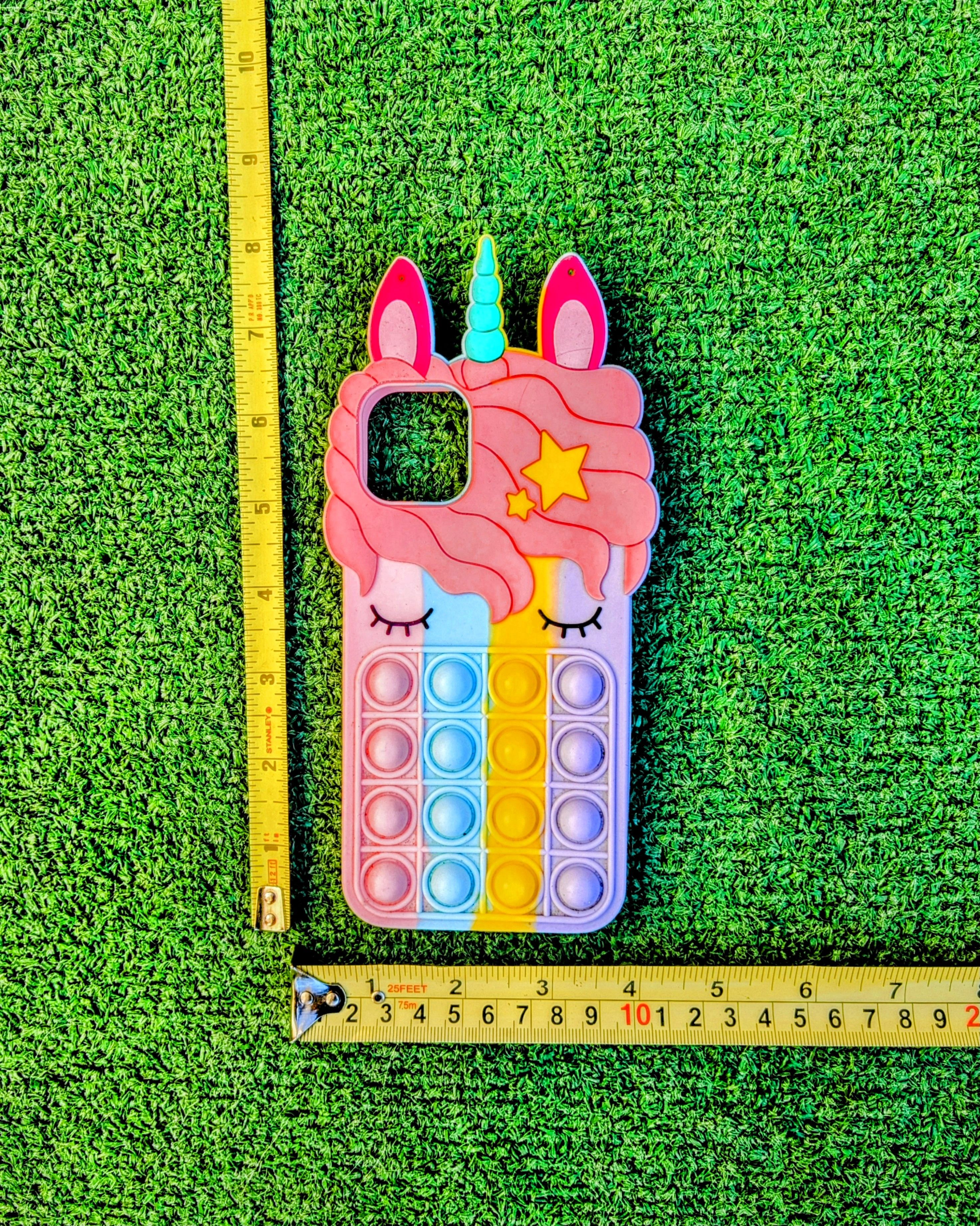 Designer Unicorn Phone Case for iPhone 12 Pop Bubble Soft Silicone Size ONE SIZE - 4 Thumbnail