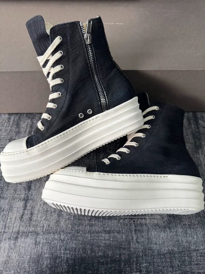 Rick Owens Rick Owens Wax-faced thick-bottomed double-layer double-li Size US 10 / EU 43 - 4 Thumbnail