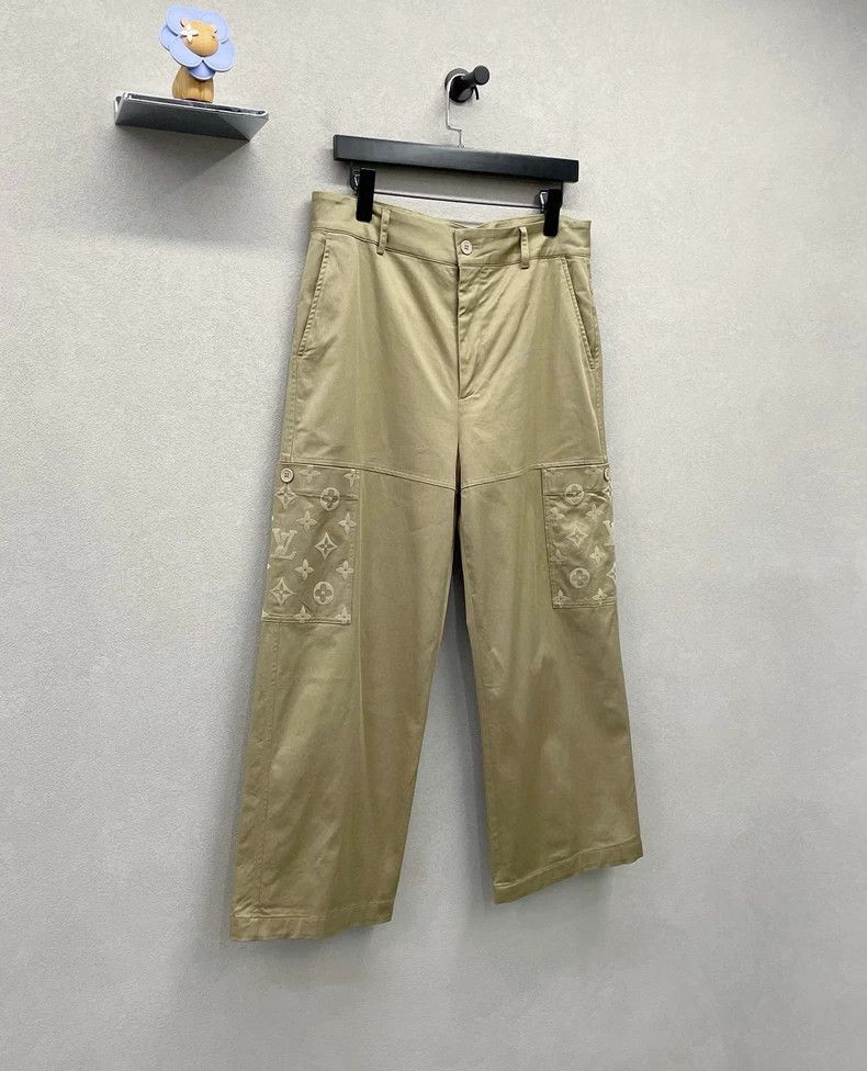 Louis Vuitton Louis Vuitton size US 50 Flocked khaki pants Size US 34 / EU 50 - 3 Thumbnail