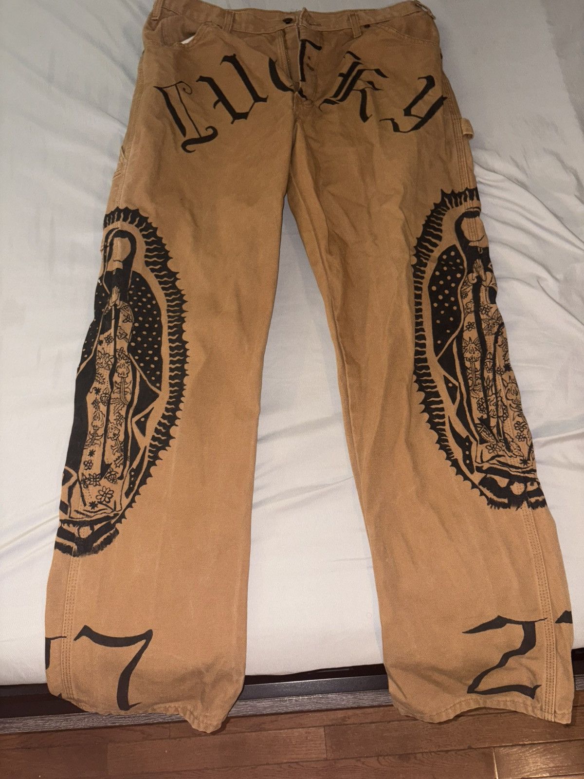 Dickies custom hand painted dickies Size US 34 / EU 50 - 1 Thumbnail