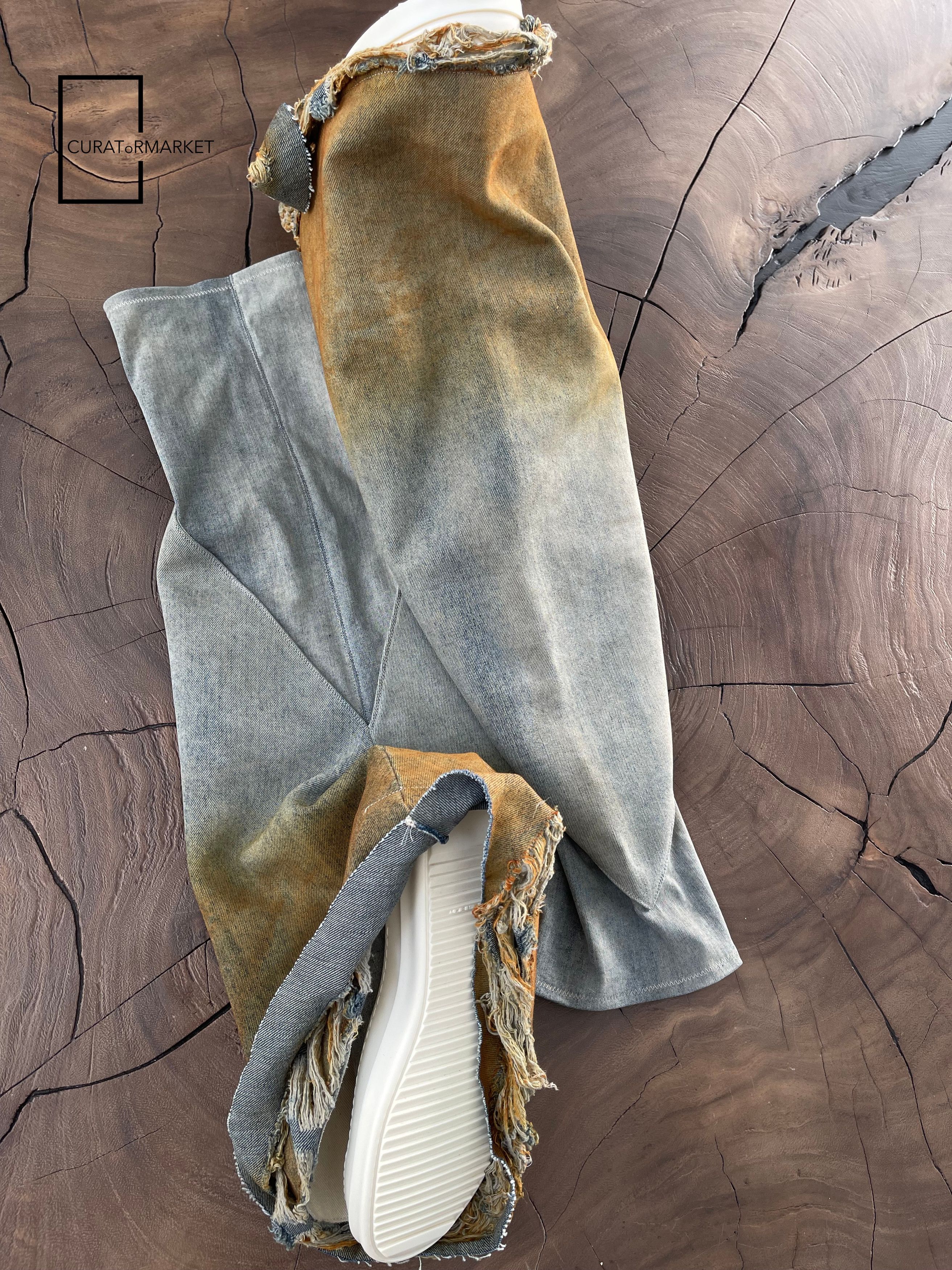 Rick Owens Drkshdw GRAIL RARE EU45 Orange Degrade Fetish Ramone Sock Boot SS24 Size US 12 / EU 45 - 11 Thumbnail