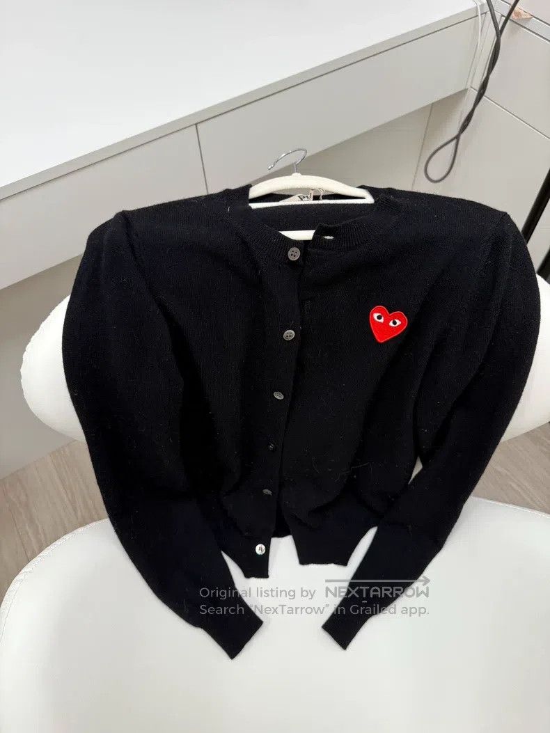 Comme des Garcons Comme Des Garcons Black red heart cardigan Size M / US 6-8 / IT 42-44 - 1 Thumbnail
