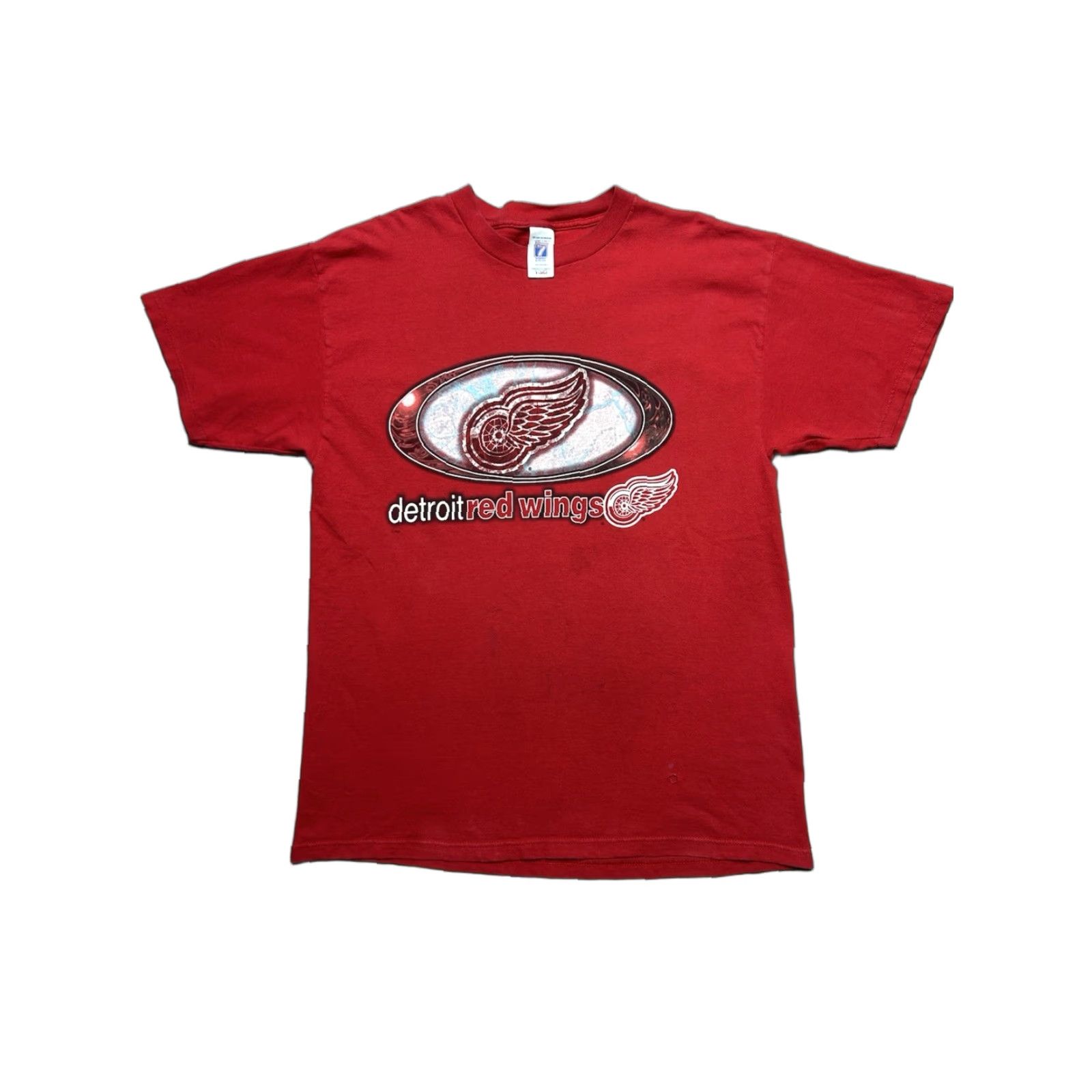 Logo 7 **Vintage 90s Logo 7 Red NHL Hockey Adult XL T-Shirt** User: **Vintage 90s Logo 7 Red Detroit Red Wings Adult XL T-Shirt** Size US XL / EU 56 / 4 - 1 Thumbnail