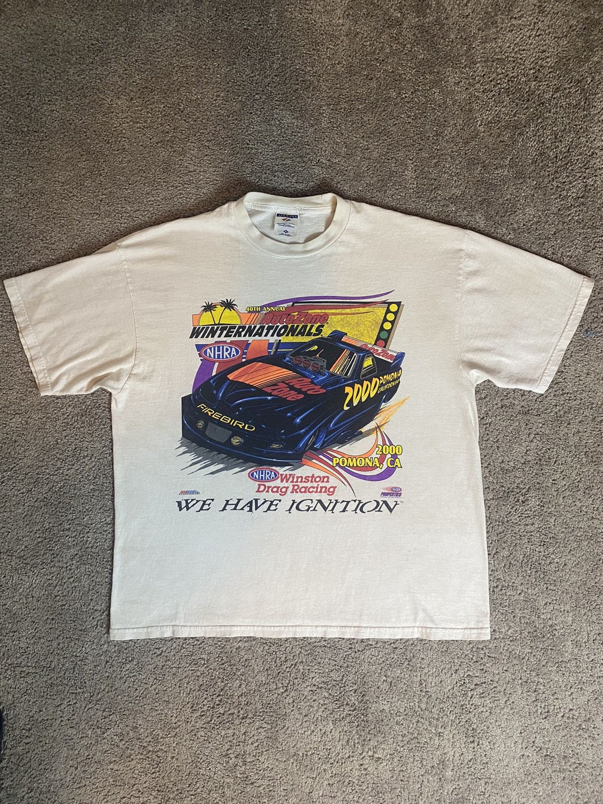 NASCAR × Vintage Vintage Racing Tee Size US XL / EU 56 / 4 - 1 Thumbnail