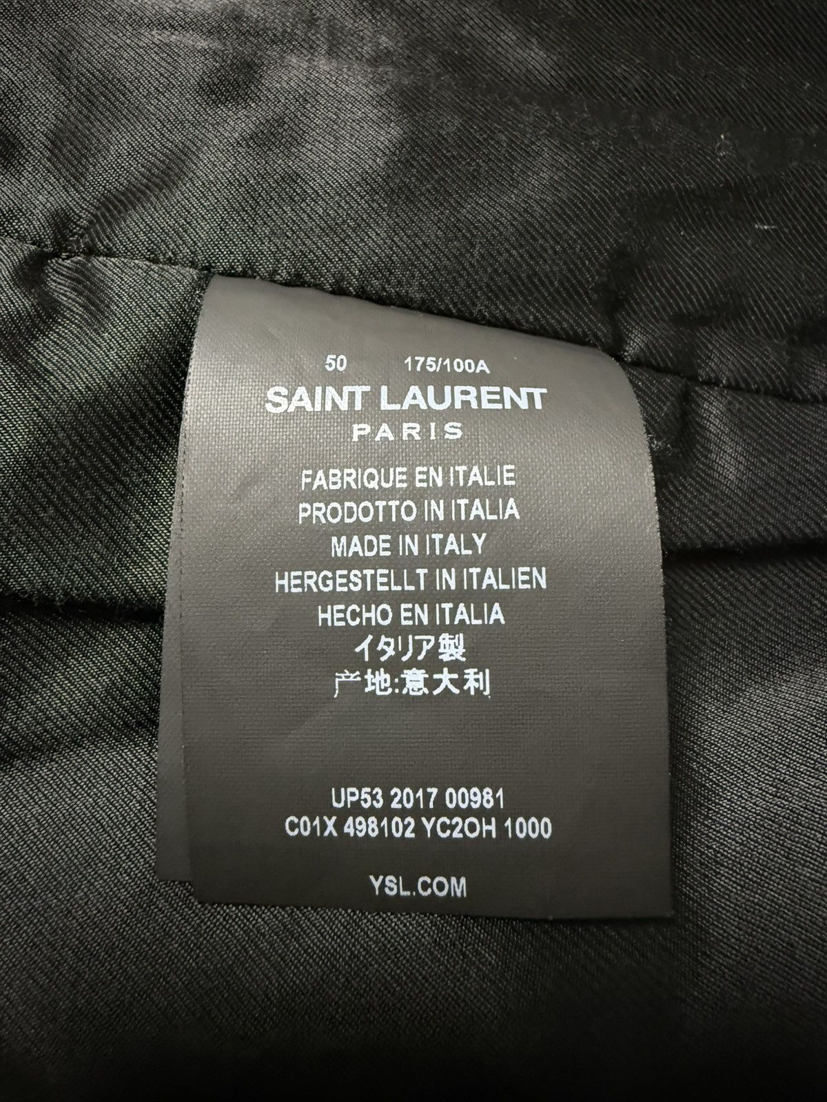Saint Laurent Paris Leather Aviator Jacket Size US M / EU 48-50 / 2 - 7 Thumbnail