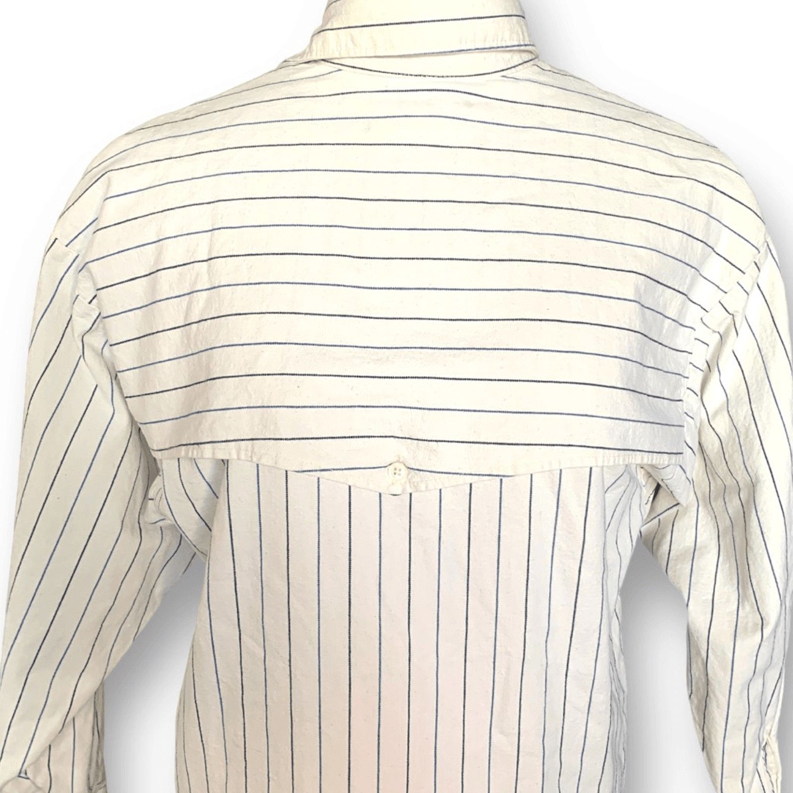 Vintage Vintage Panhandle Slim Western Shirt Small White Blue Stripe Size US S / EU 44-46 / 1 - 5 Thumbnail
