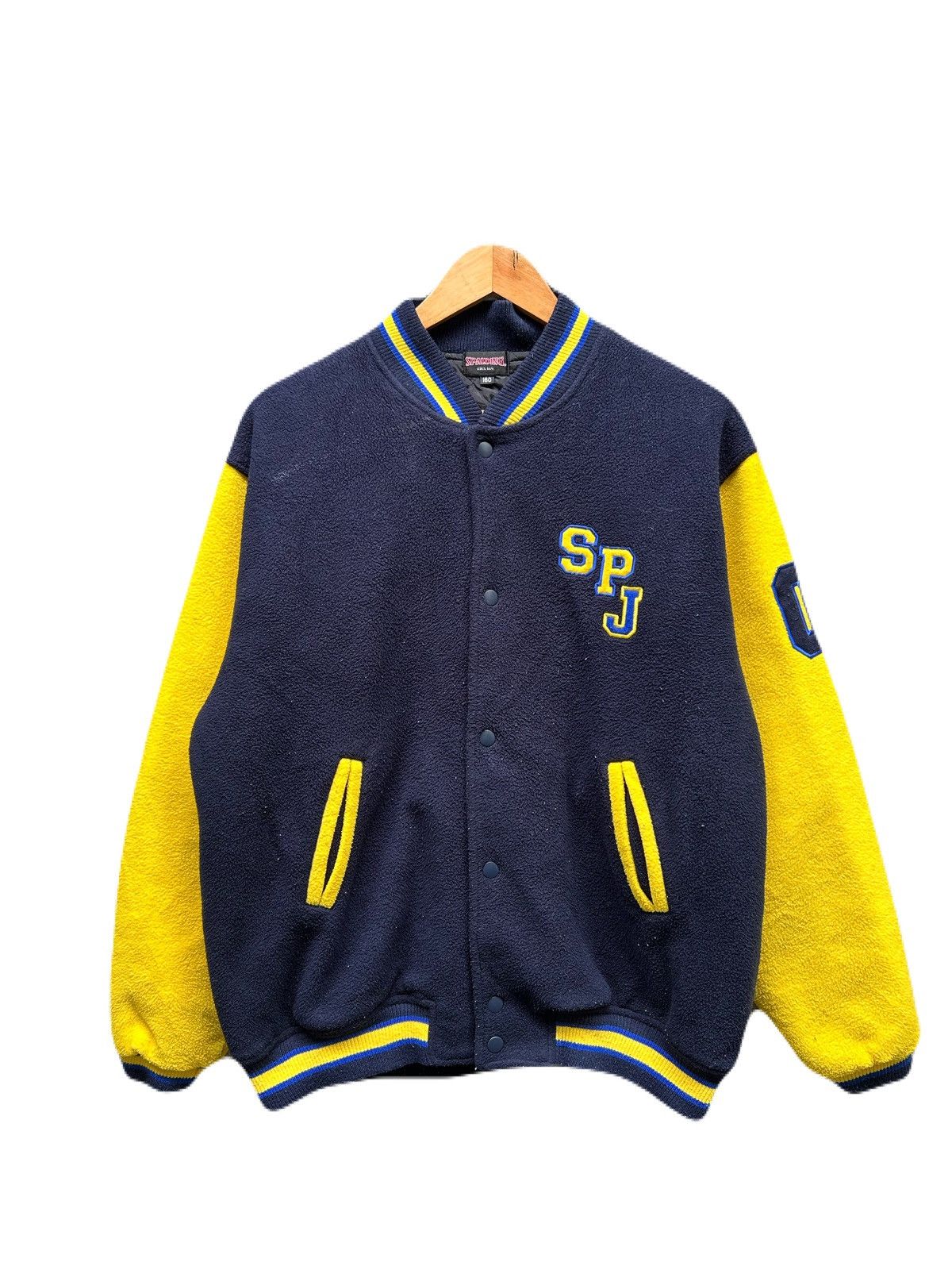 Designer Vintage Spalding Usa Fleece Jacket Size US XL / EU 56 / 4 - 1 Thumbnail