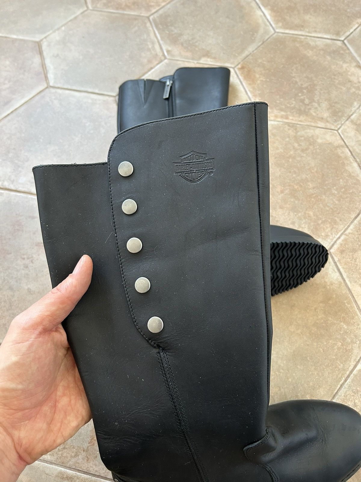 Harley Davidson HARLEY DAVIDSON LEATHER BOOTS Size US 7 / IT 37 - 2 Thumbnail