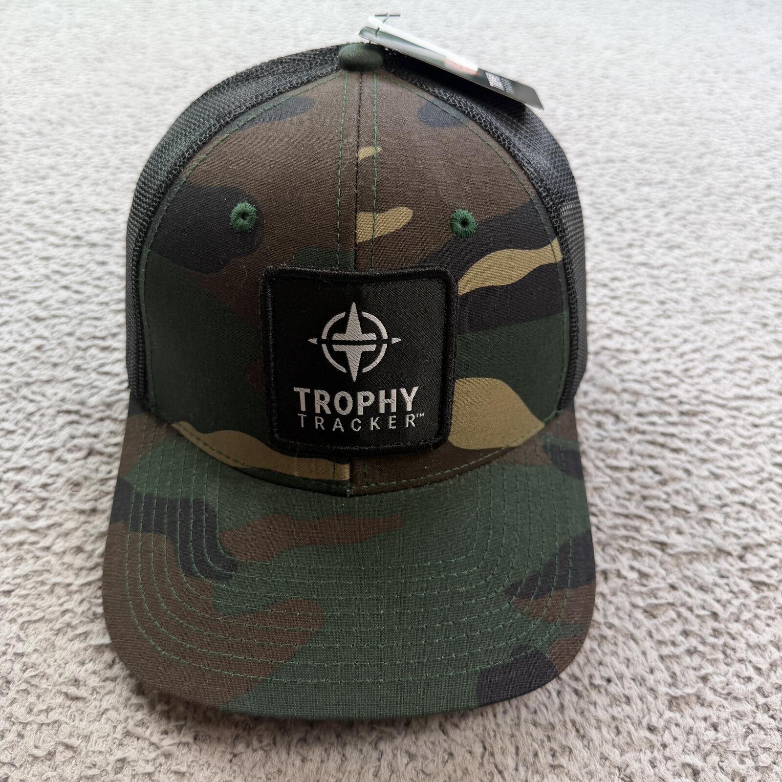 Other Trophy Tracker Camo Trucker Hat Snapback Cap Mesh Back NWT Size ONE SIZE - 1 Thumbnail