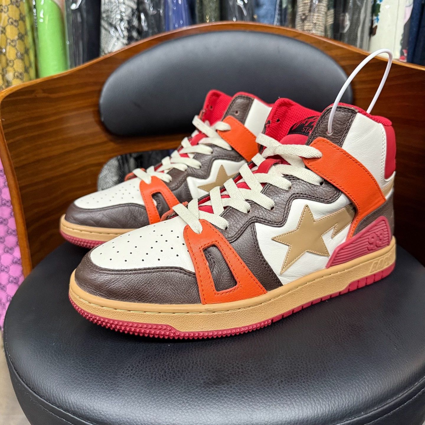 Bape Bape Beige Lowtop Sneakers 9.5 Men Size US 9.5 / EU 42-43 - 1 Thumbnail