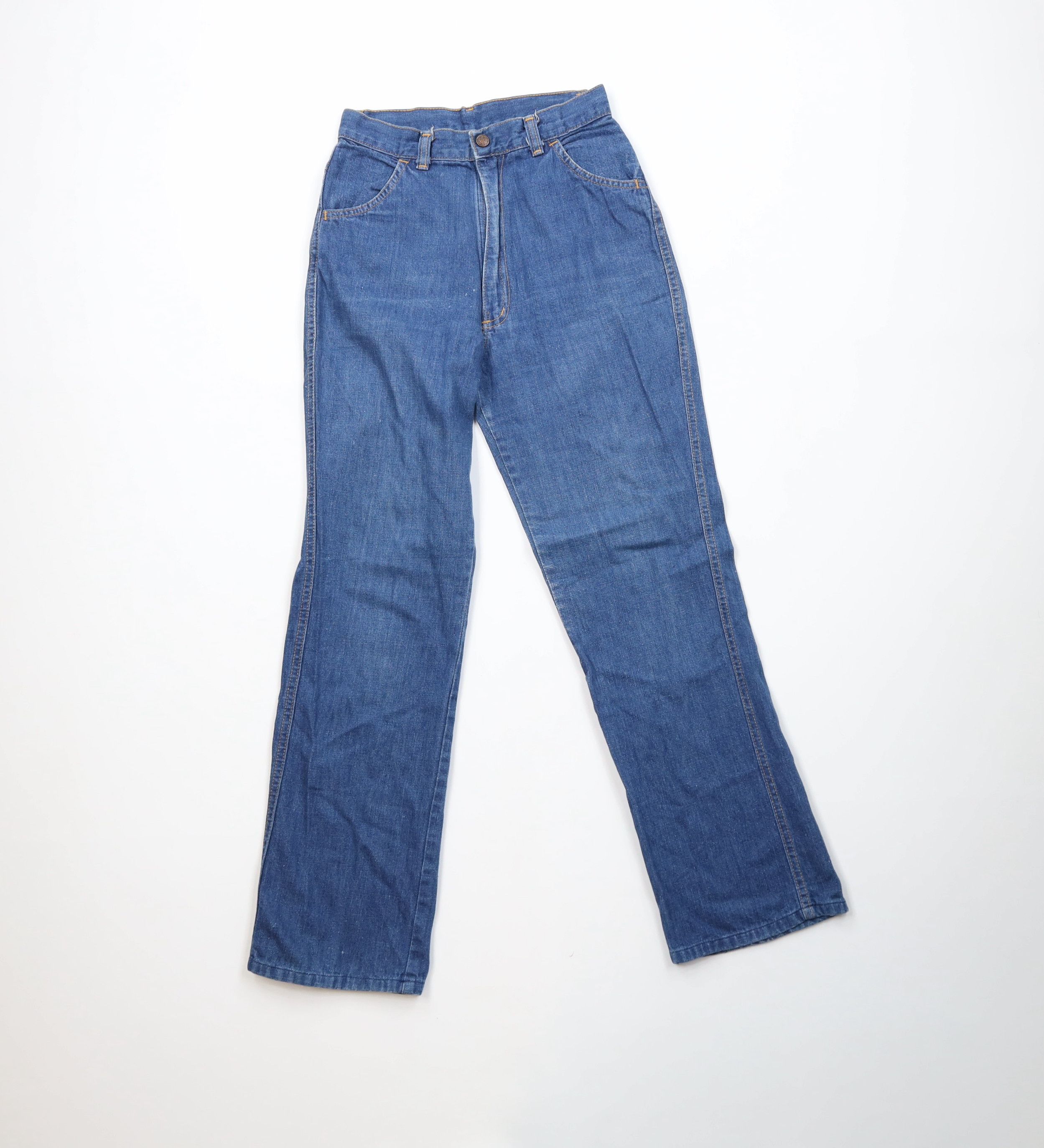 Vintage Vintage 70s Streetwear Straight Leg Denim Jeans USA Size 32" / US 10 / IT 46 - 1 Thumbnail
