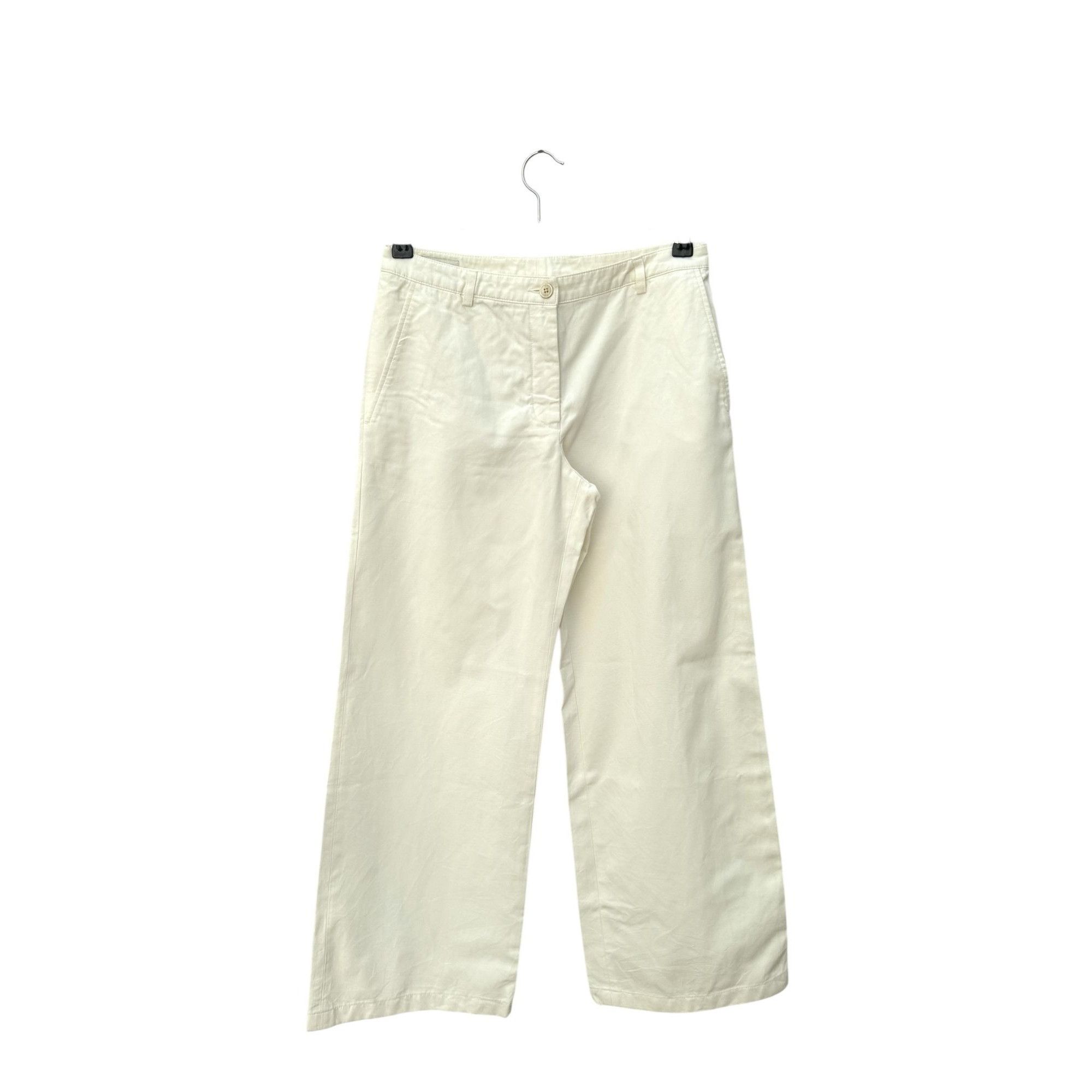 Dries Van Noten Wide Off-White Pants Size 26" / US 2 / IT 38 - 1 Thumbnail