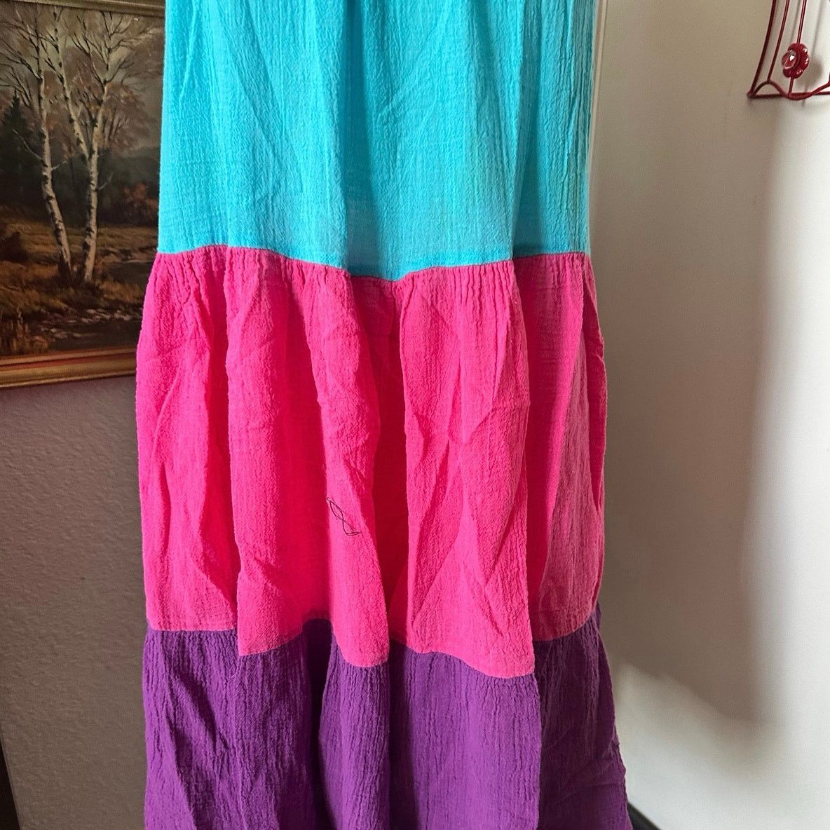 Other no brand blue pink purple tank dress Size M / US 6-8 / IT 42-44 - 2 Thumbnail